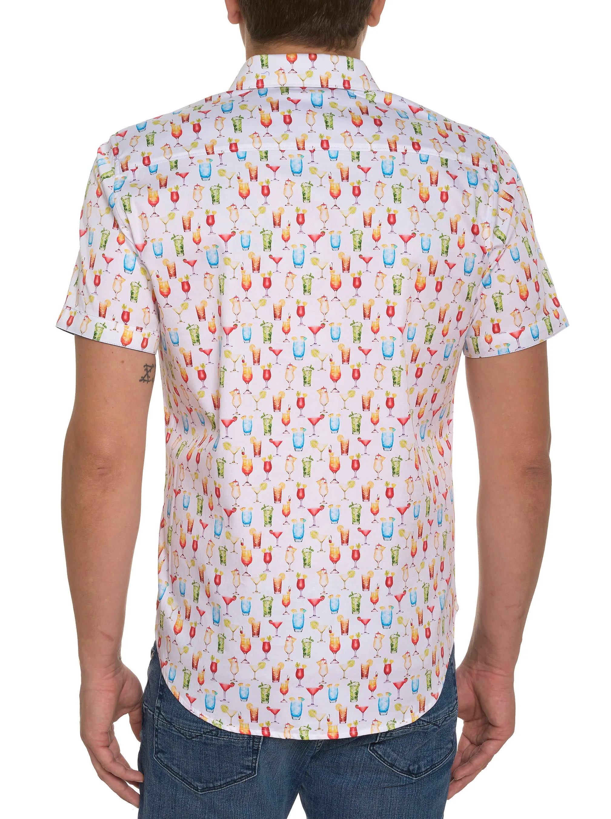 MIXER SHORT SLEEVE BUTTON DOWN SHIRT sold by Robert Graham product image thumbnail 3