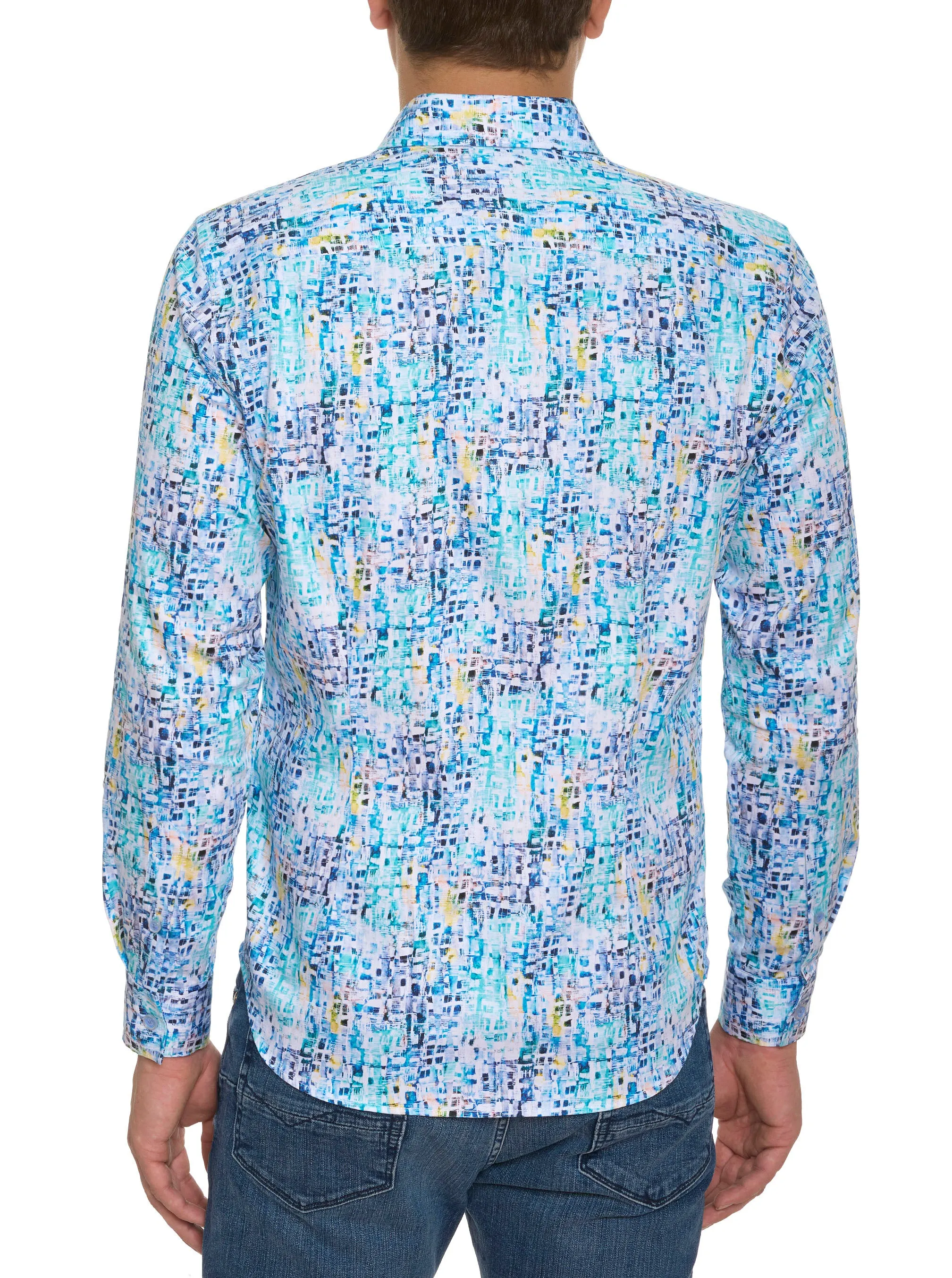 BELMONT LONG SLEEVE BUTTON DOWN SHIRT sold by Robert Graham product image thumbnail 3