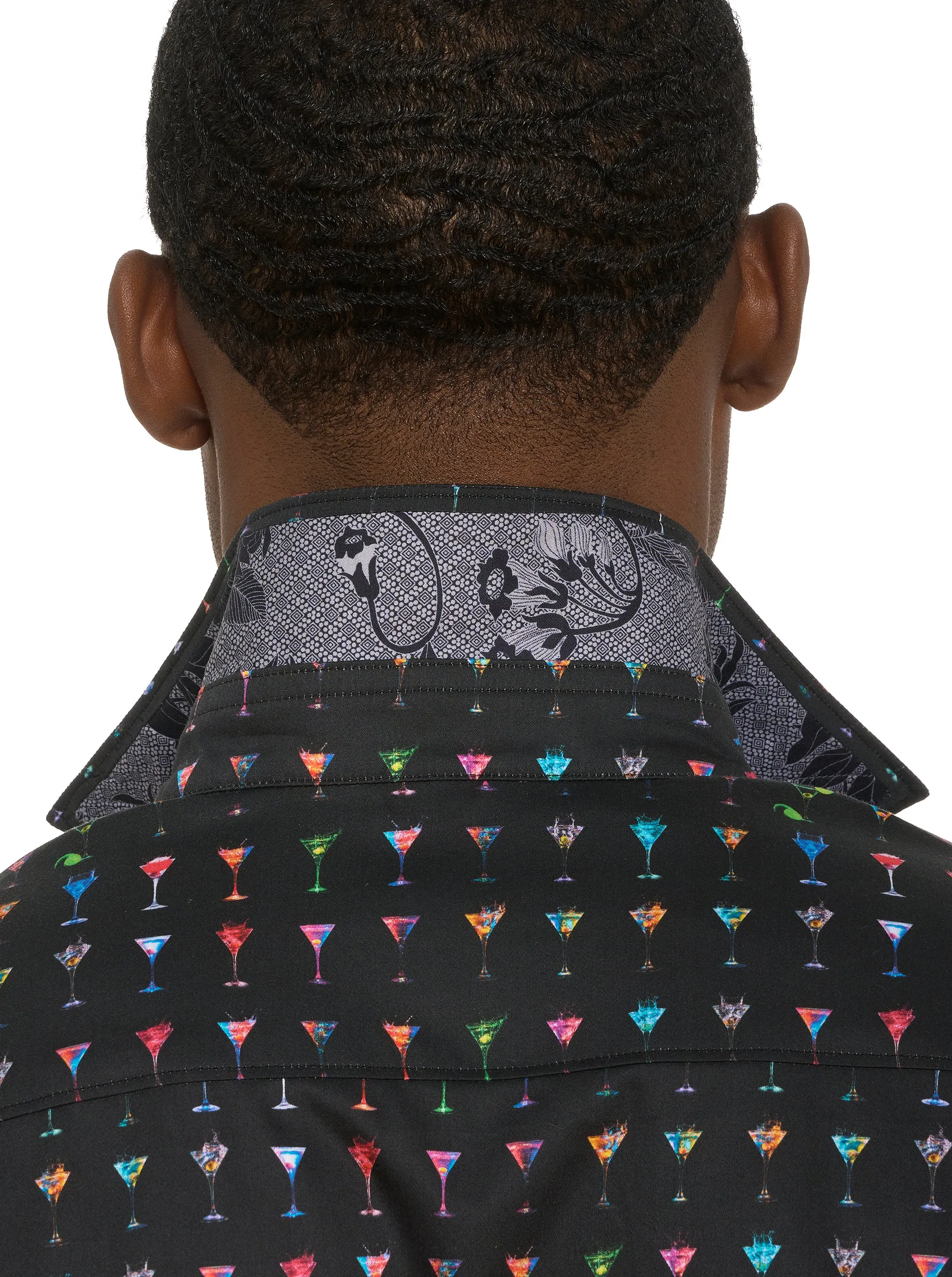 THE MARTINI SHORT SLEEVE BUTTON DOWN SHIRT sold by Robert Graham product image thumbnail 5