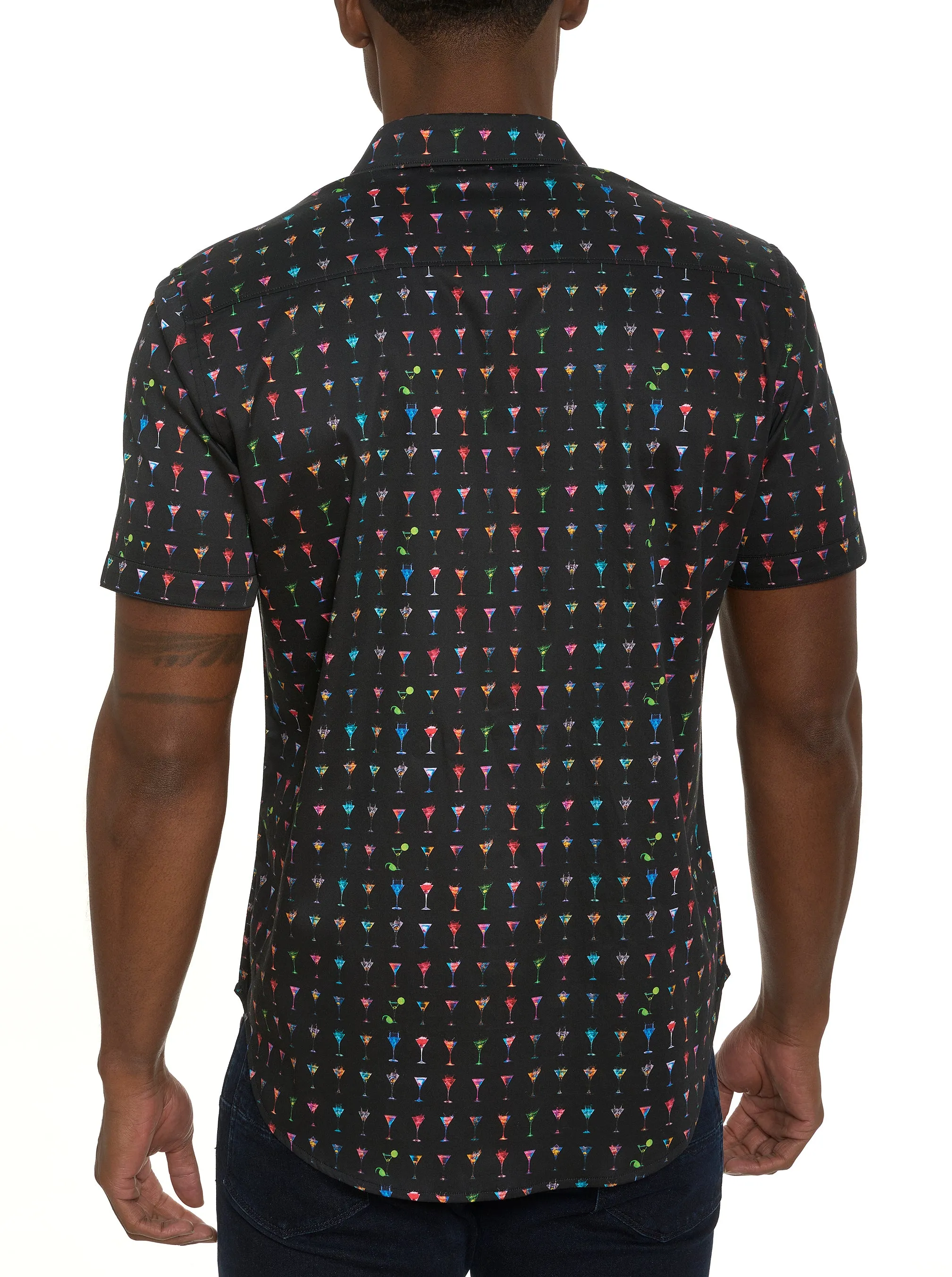 THE MARTINI SHORT SLEEVE BUTTON DOWN SHIRT sold by Robert Graham product image thumbnail 4