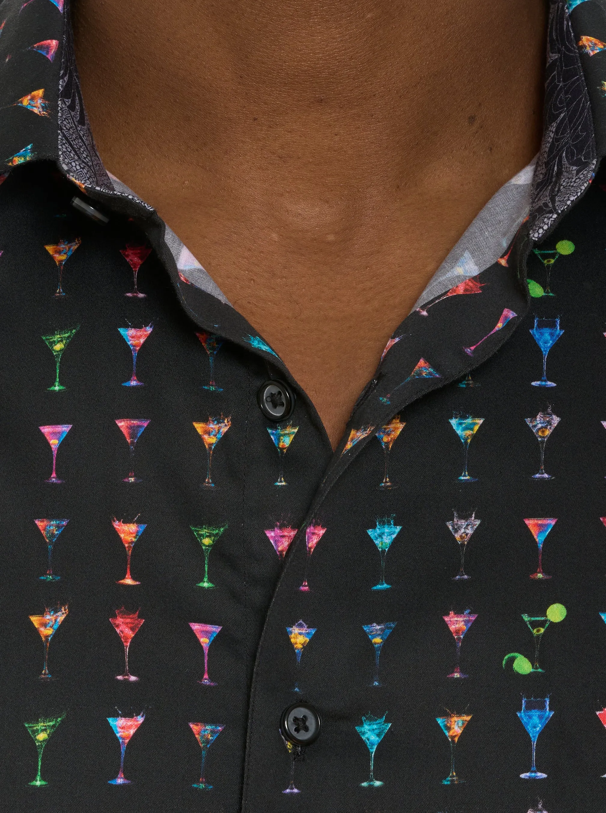 THE MARTINI SHORT SLEEVE BUTTON DOWN SHIRT sold by Robert Graham product image thumbnail 2