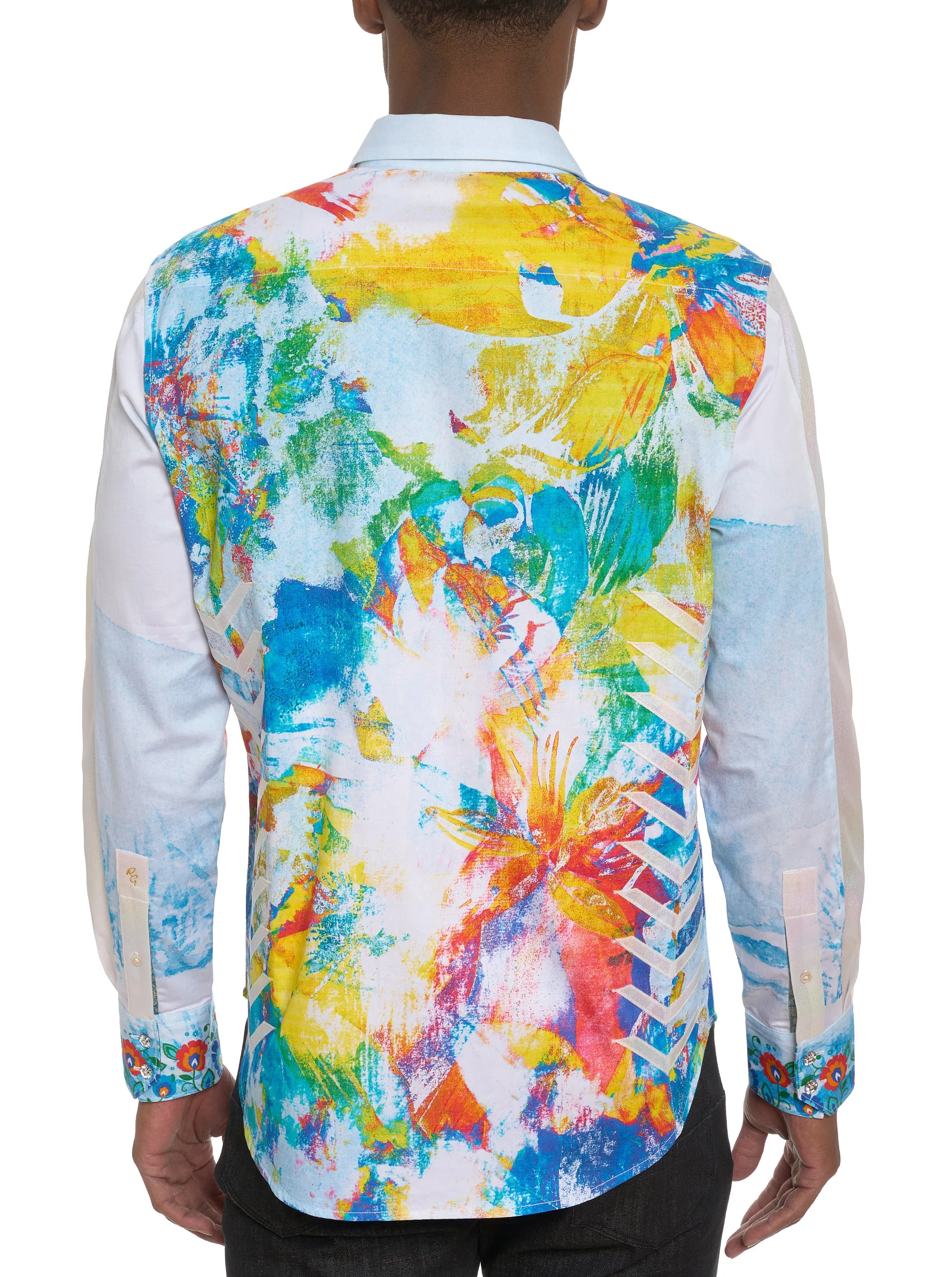 LIMITED EDITION THE ALPS LONG SLEEVE BUTTON DOWN SHIRT sold by Robert Graham product image thumbnail 2