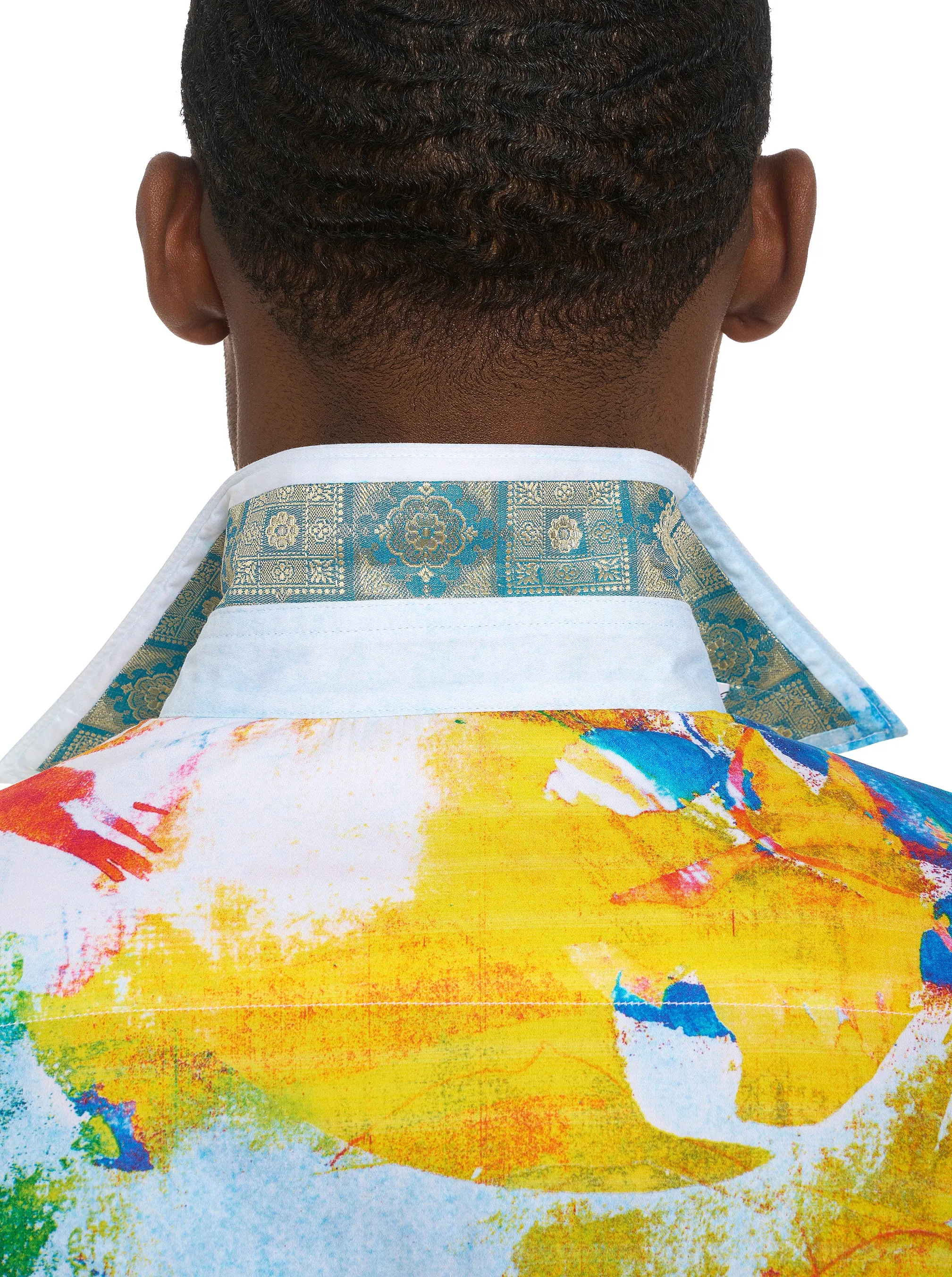 LIMITED EDITION THE ALPS LONG SLEEVE BUTTON DOWN SHIRT sold by Robert Graham product image thumbnail 4