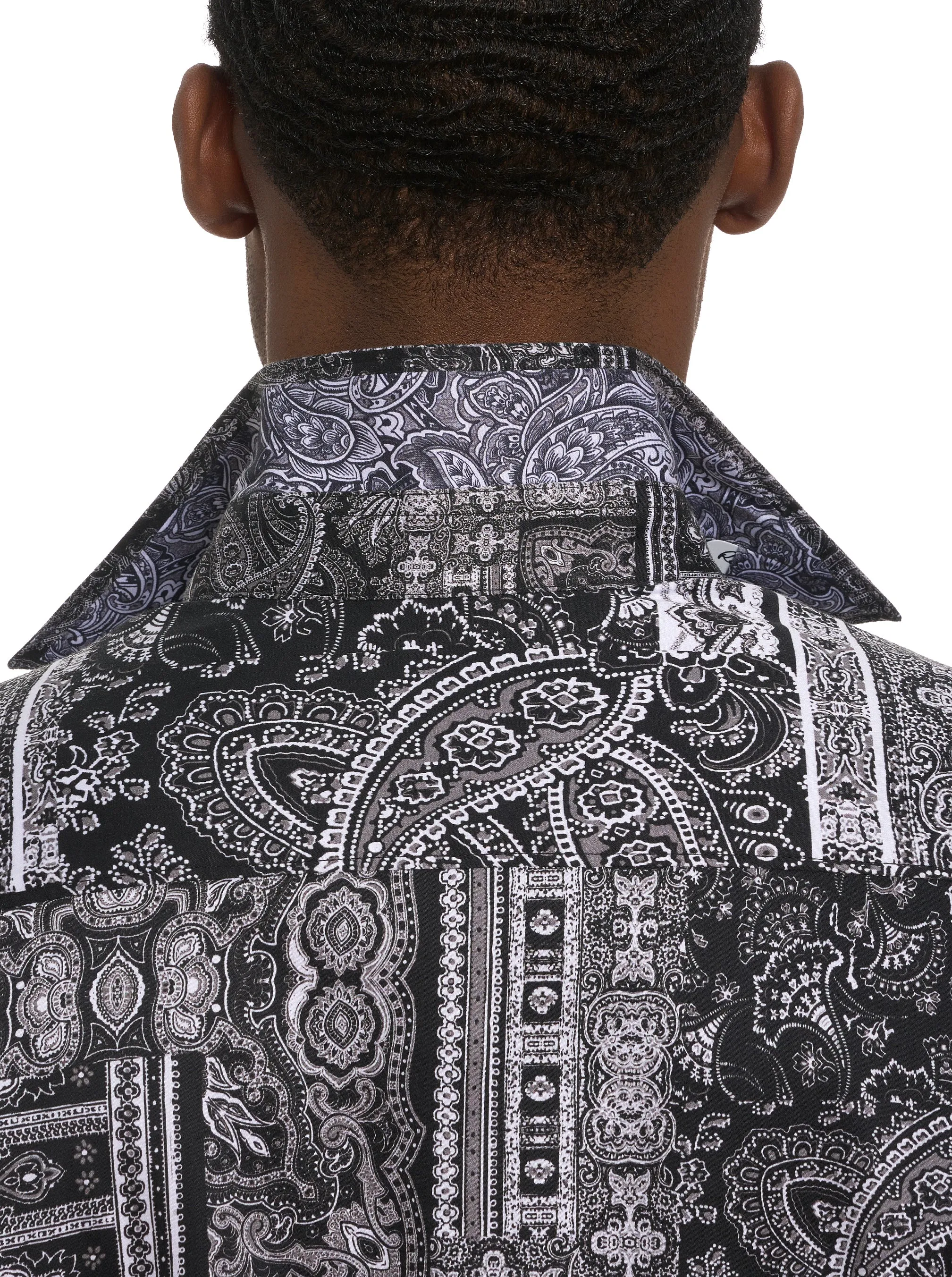 LOCARNO LONG SLEEVE BUTTON DOWN SHIRT sold by Robert Graham product image thumbnail 5