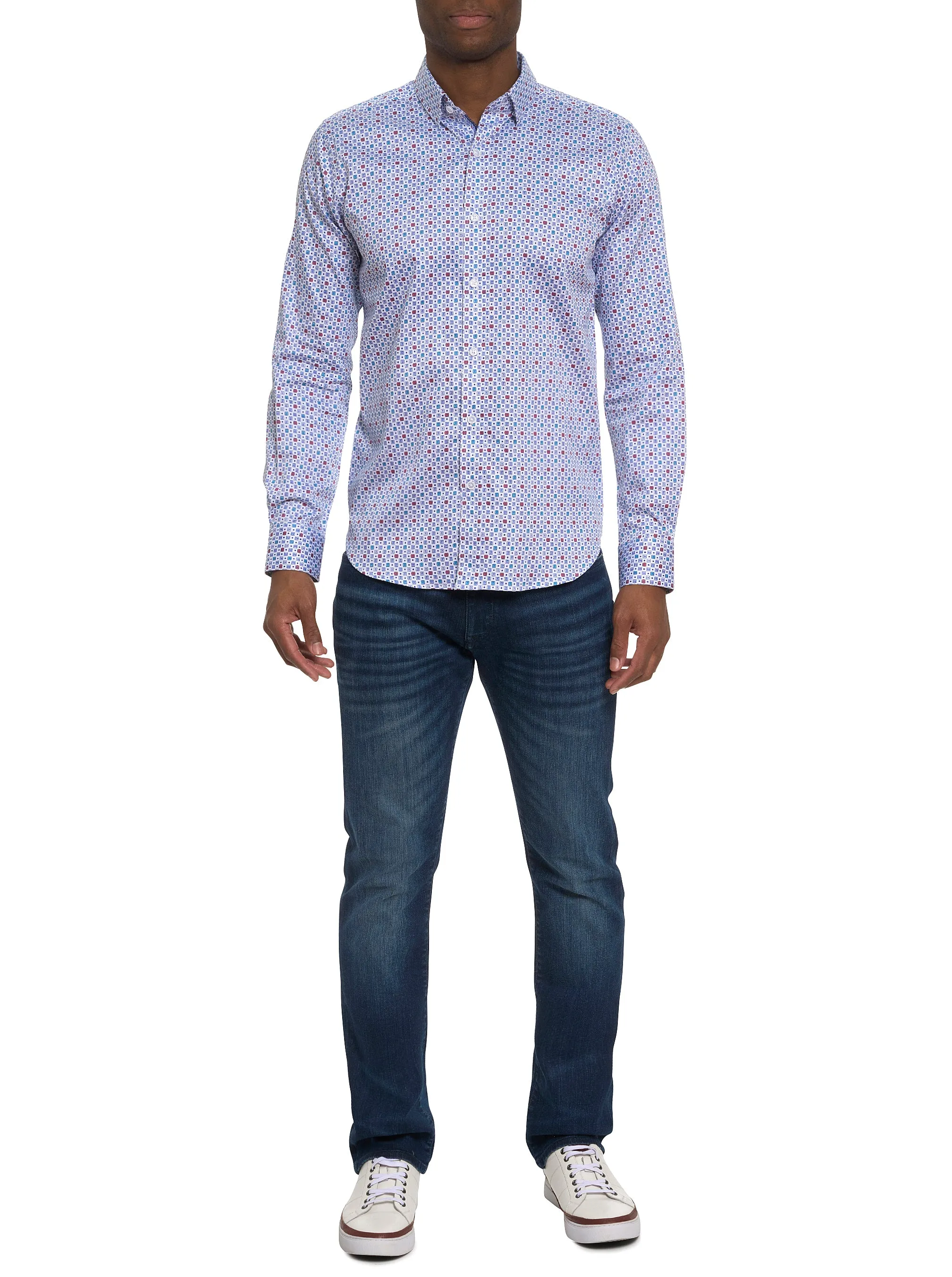 FAVRE LONG SLEEVE BUTTON DOWN SHIRT sold by Robert Graham product image thumbnail 5