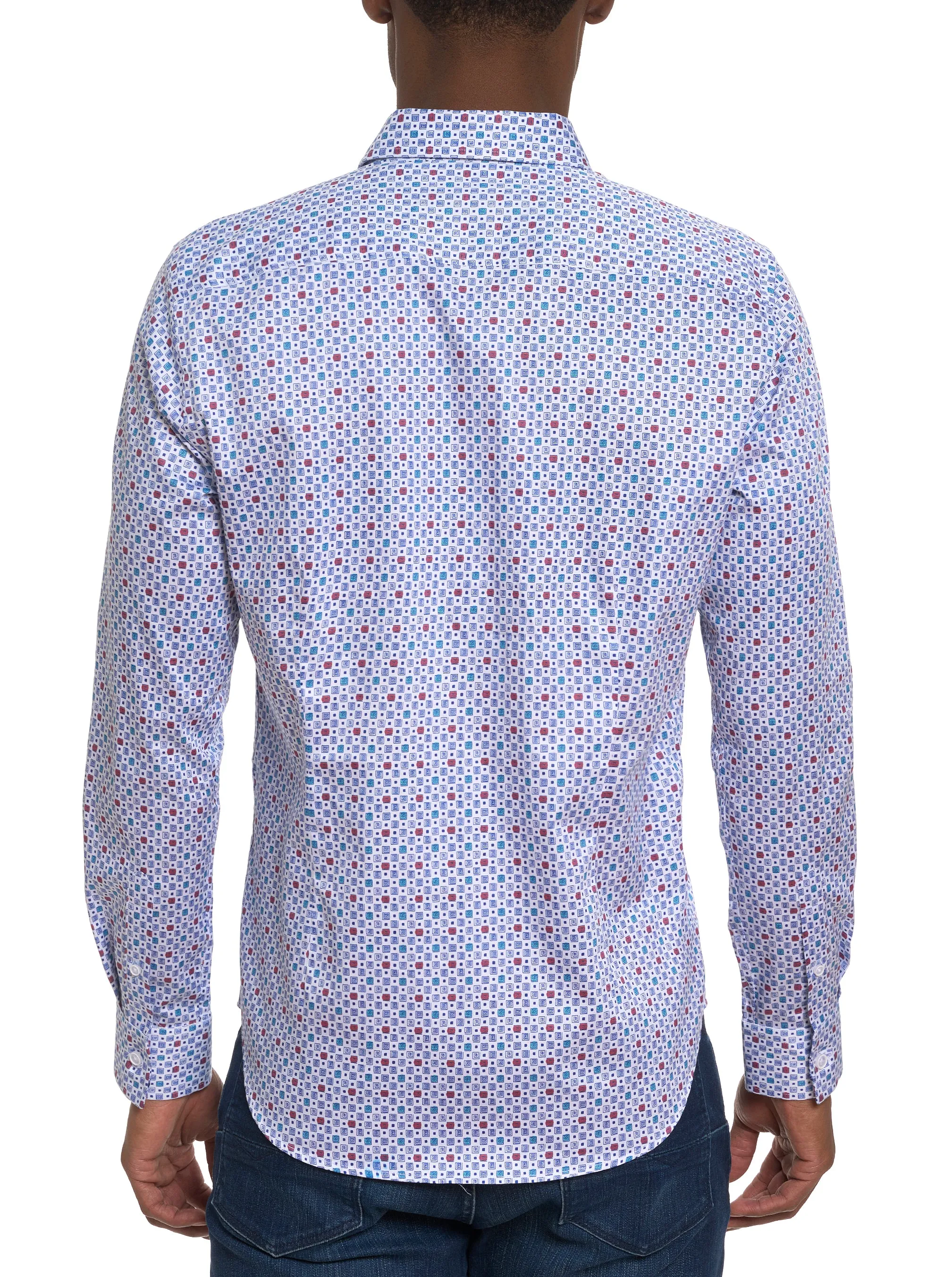 FAVRE LONG SLEEVE BUTTON DOWN SHIRT sold by Robert Graham product image thumbnail 3