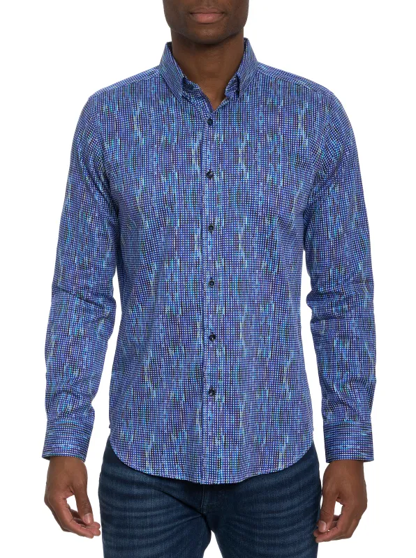 FRANKHAUSER LONG SLEEVE BUTTON DOWN SHIRT made by Robert Graham