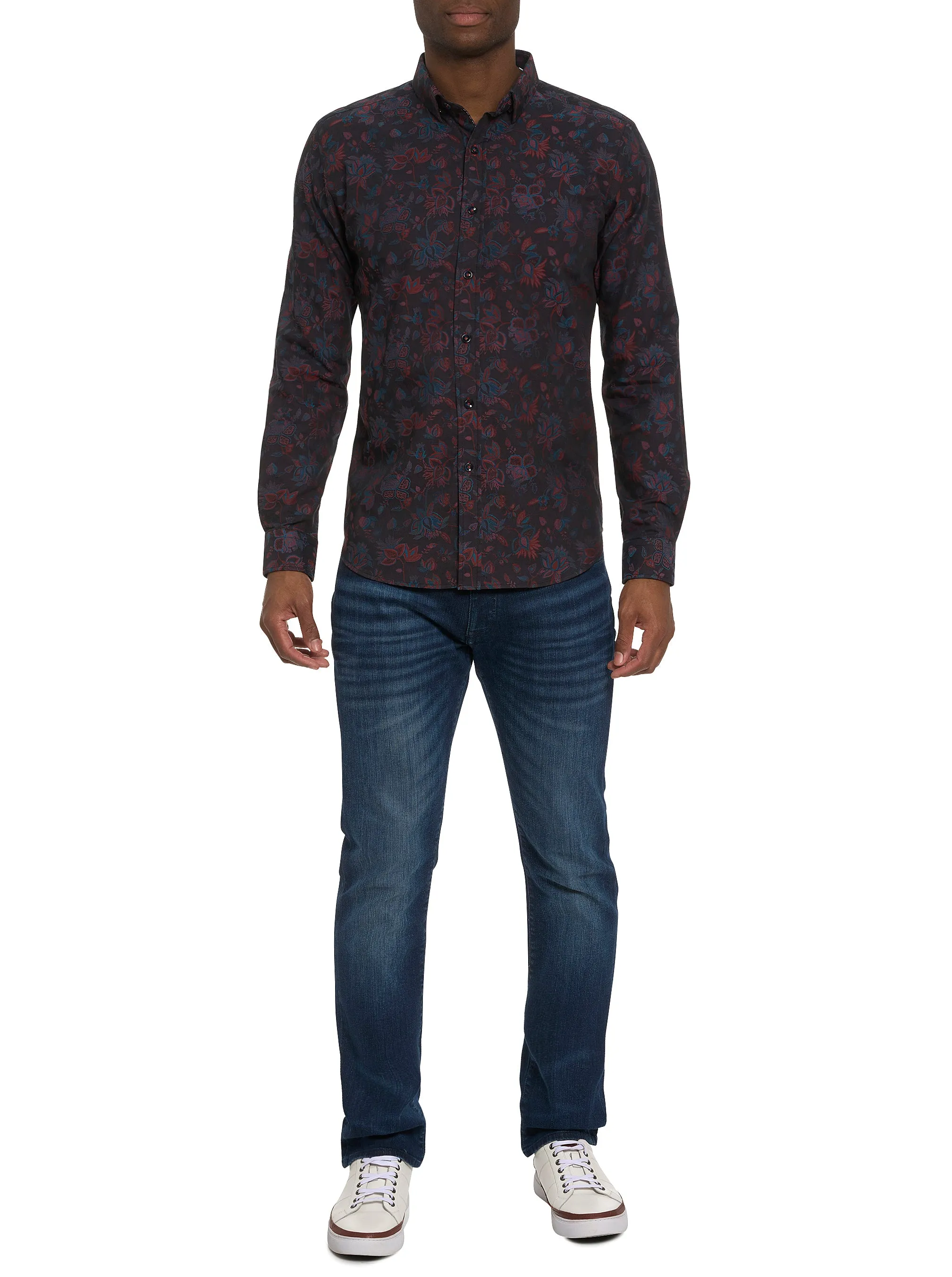 BERKANE LONG SLEEVE BUTTON DOWN SHIRT sold by Robert Graham product image thumbnail 5