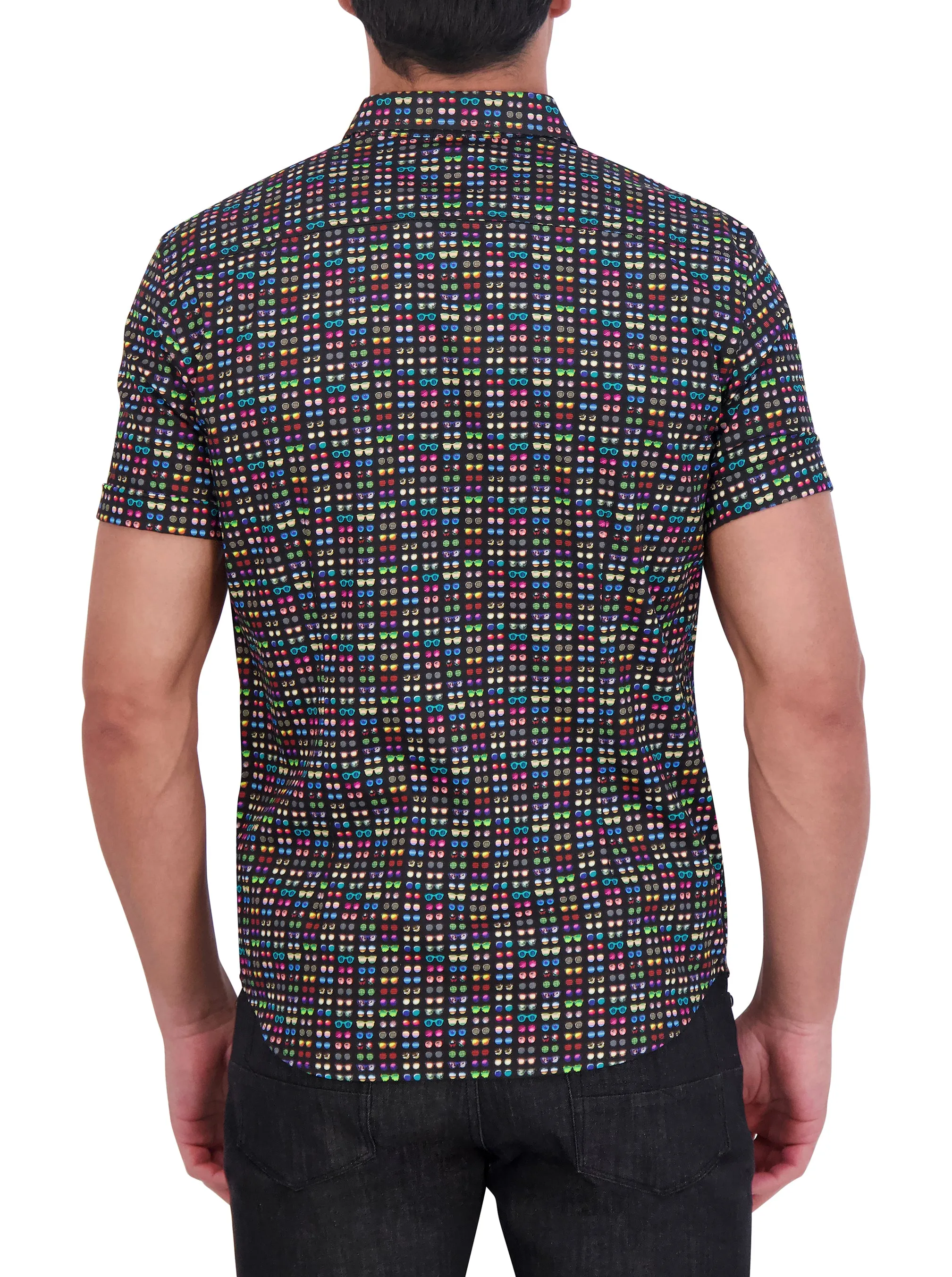 SPECTACLE SHORT SLEEVE BUTTON DOWN SHIRT sold by Robert Graham product image thumbnail 3