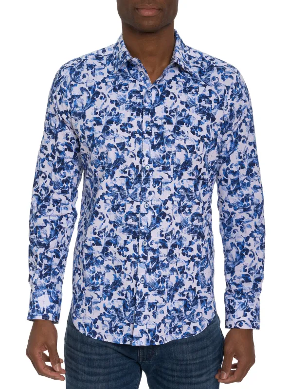 PICKENS LONG SLEEVE BUTTON DOWN SHIRT made by Robert Graham