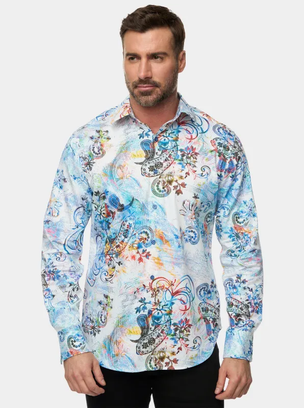 APEX LONG SLEEVE BUTTON DOWN SHIRT made by Robert Graham