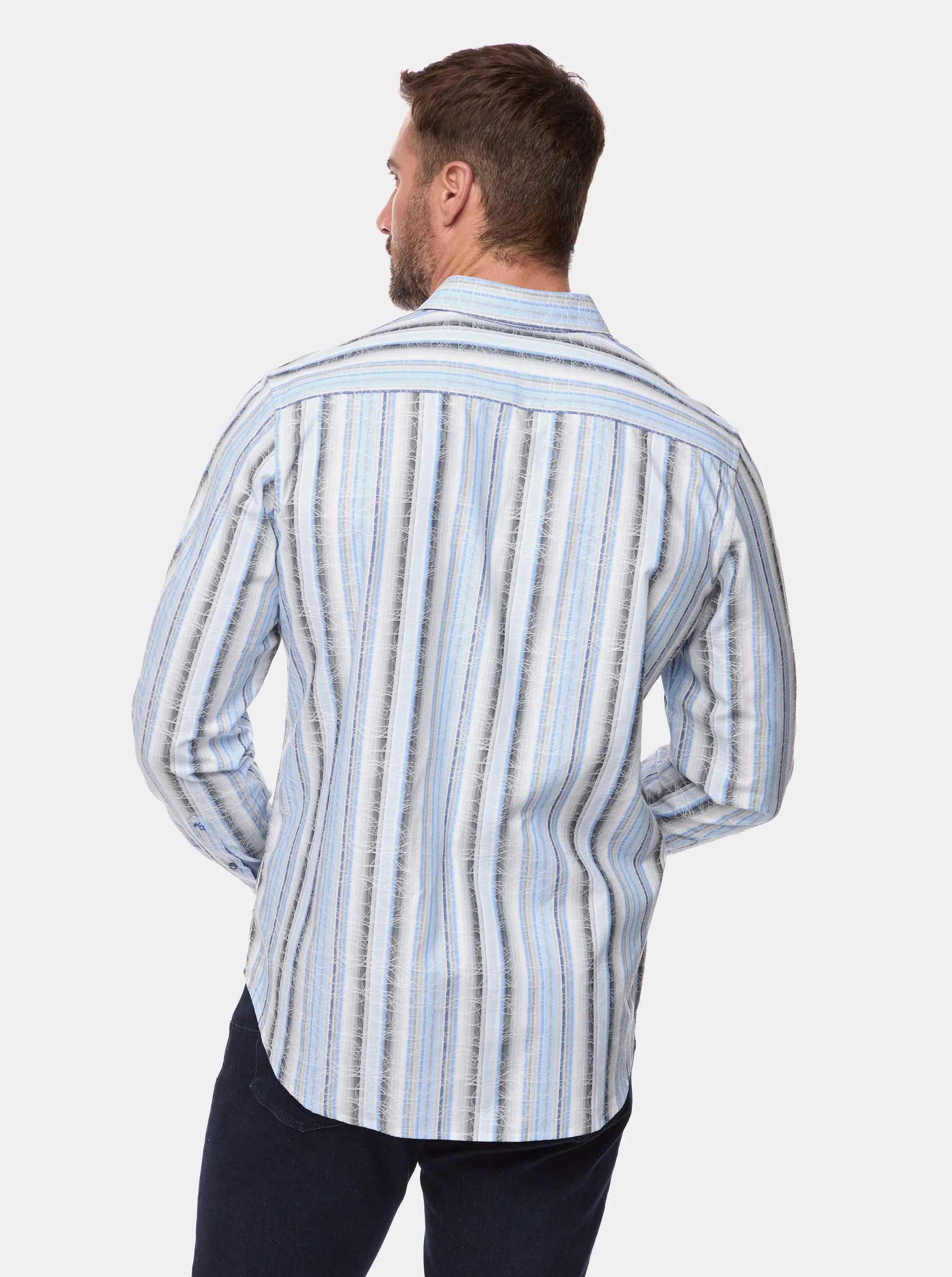 DRAKESWOOD LONG SLEEVE BUTTON DOWN SHIRT sold by Robert Graham product image thumbnail 4