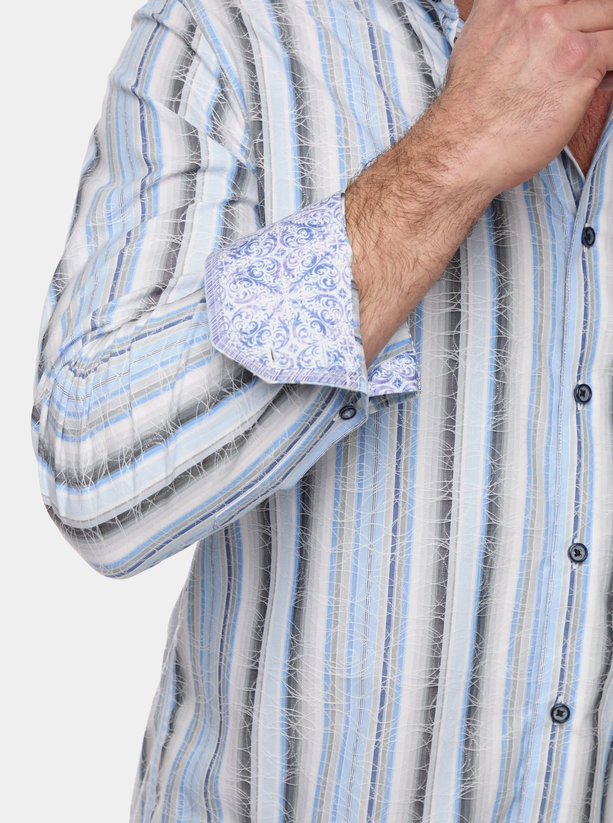 DRAKESWOOD LONG SLEEVE BUTTON DOWN SHIRT sold by Robert Graham product image thumbnail 3