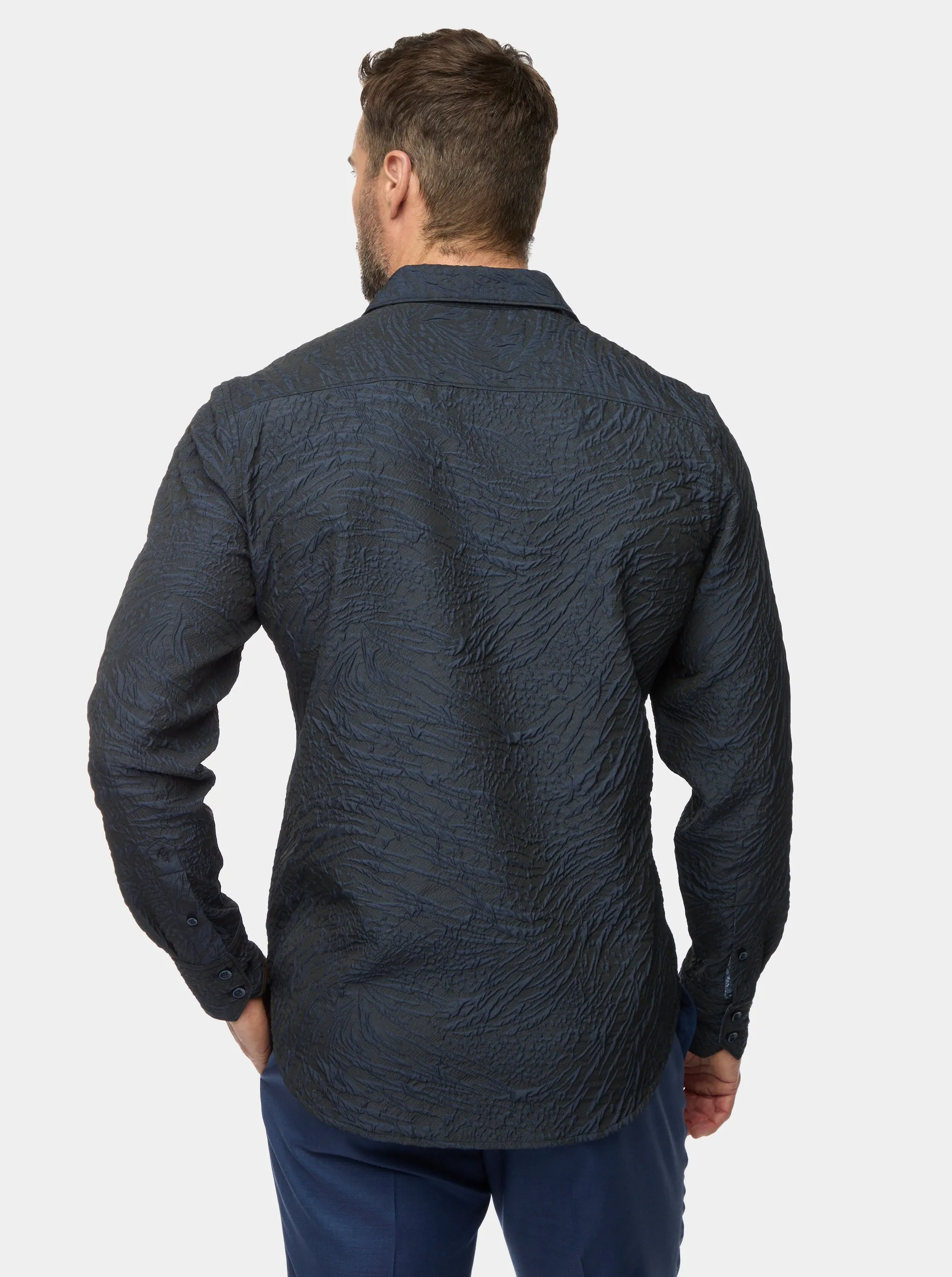 GEOGLYPH LONG SLEEVE BUTTON DOWN SHIRT sold by Robert Graham product image thumbnail 3