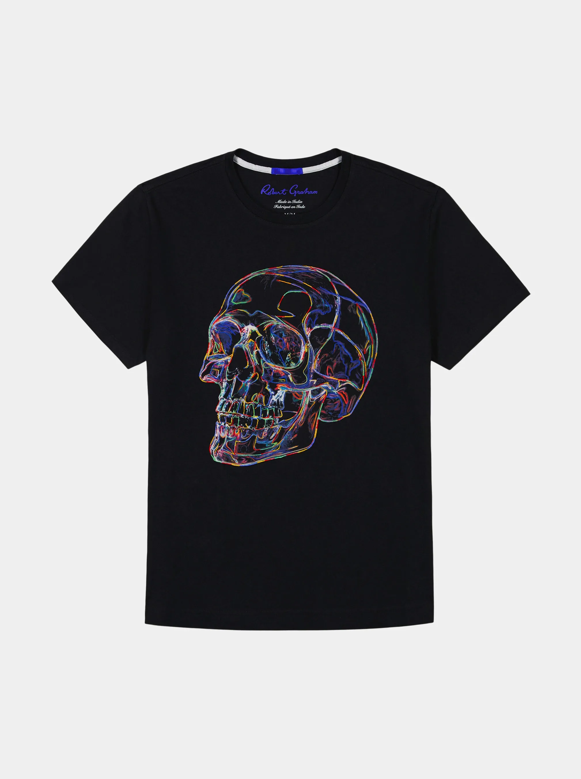 GLOWING SKULL SHORT SLEEVE T-SHIRT sold by Robert Graham product image thumbnail 2