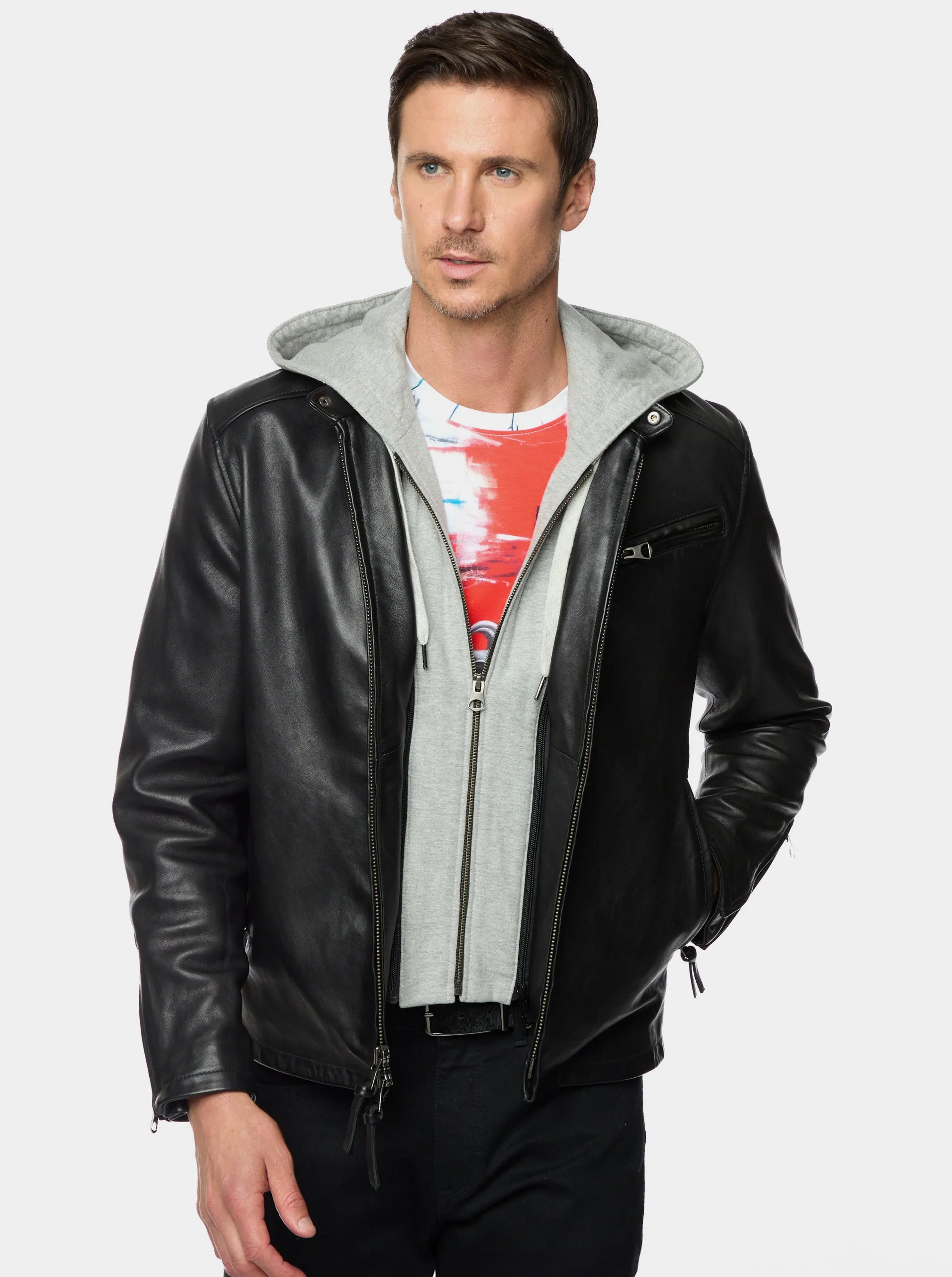 CHET LEATHER JACKET sold by Robert Graham product image thumbnail 5