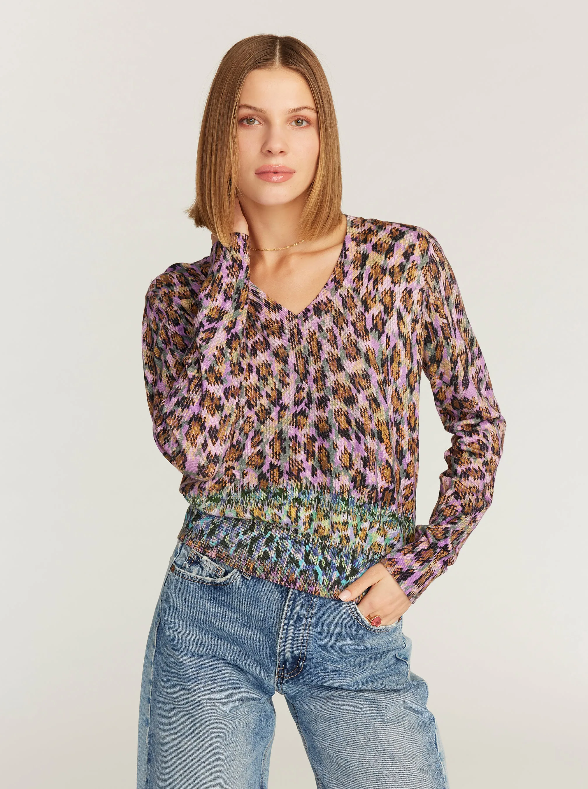 EVELYN LONG SLEEVE SWEATER sold by Robert Graham