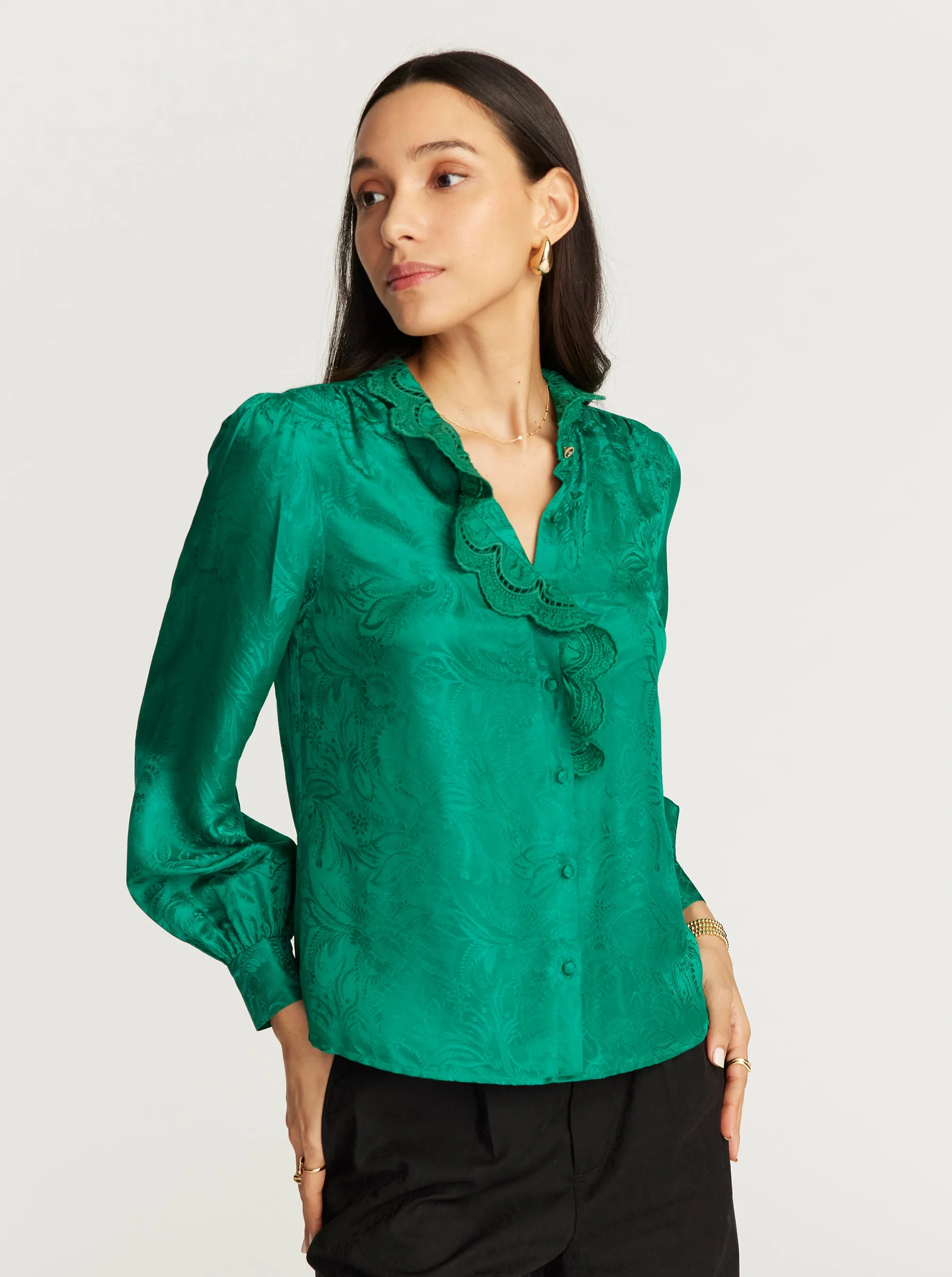BRIGITTE LONG SLEEVE SHIRT sold by Robert Graham