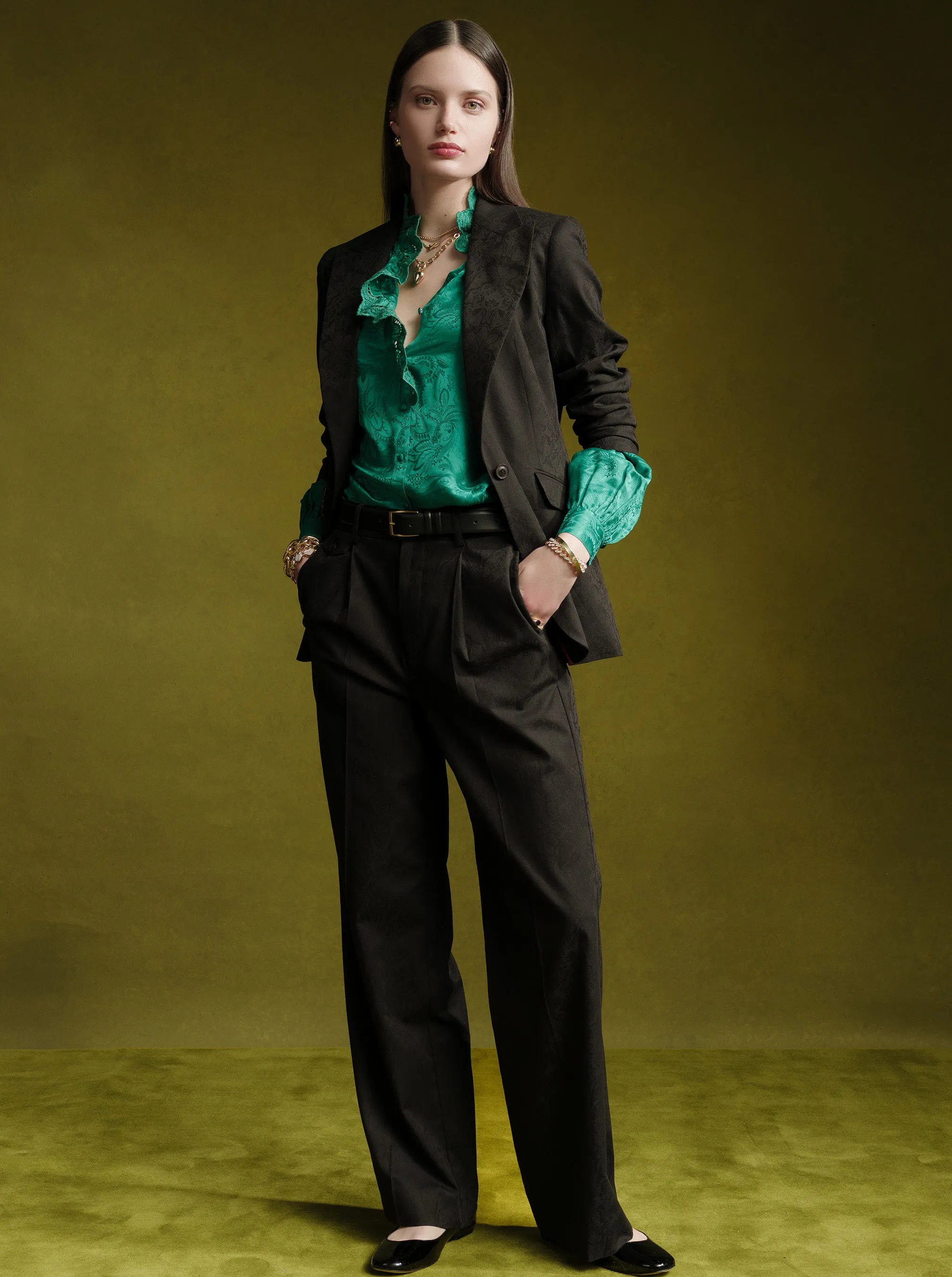 BRIGITTE LONG SLEEVE SHIRT sold by Robert Graham product image thumbnail 5