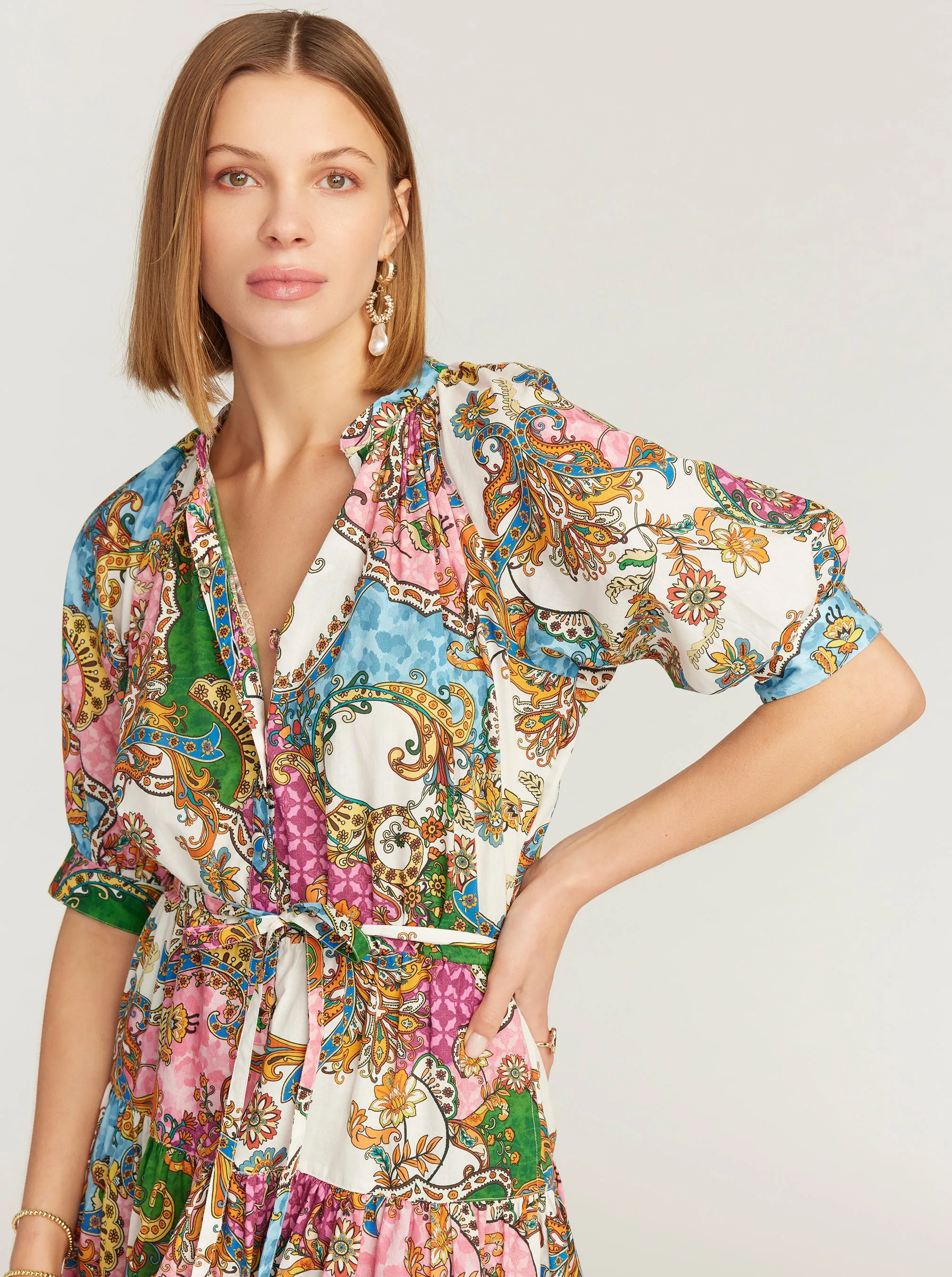 SYDNEY SHORT SLEEVE DRESS sold by Robert Graham product image thumbnail 2