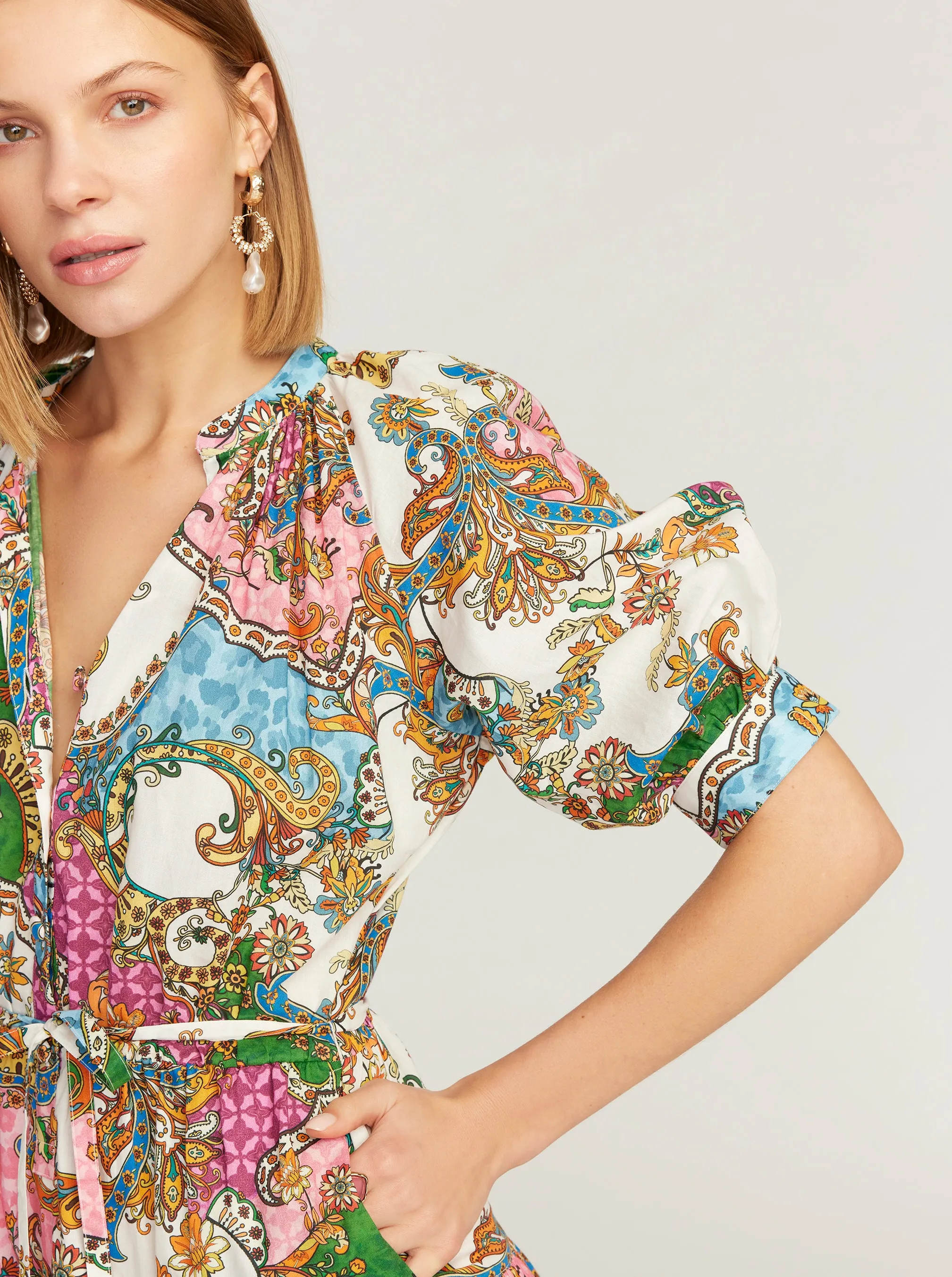 SYDNEY SHORT SLEEVE DRESS sold by Robert Graham product image thumbnail 4