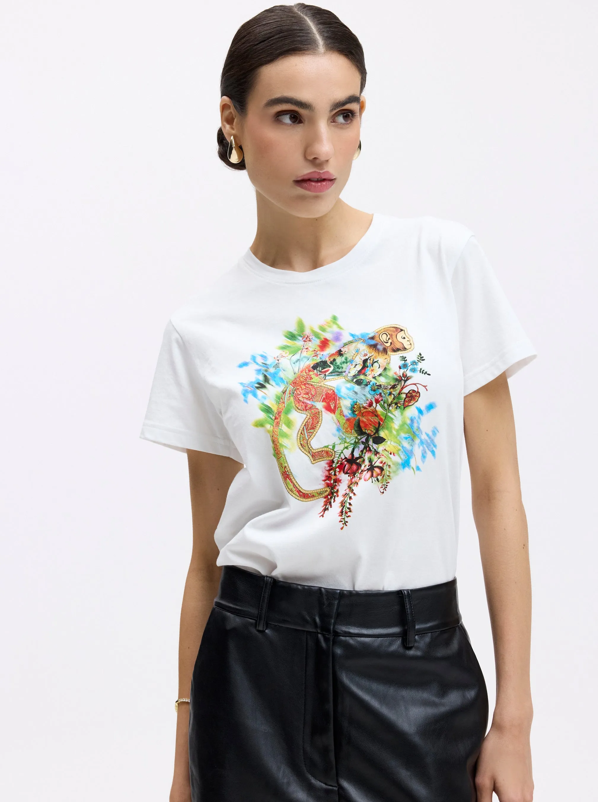 TROPIC MONKEY SHORT SLEEVE T-SHIRT sold by Robert Graham product image thumbnail 5
