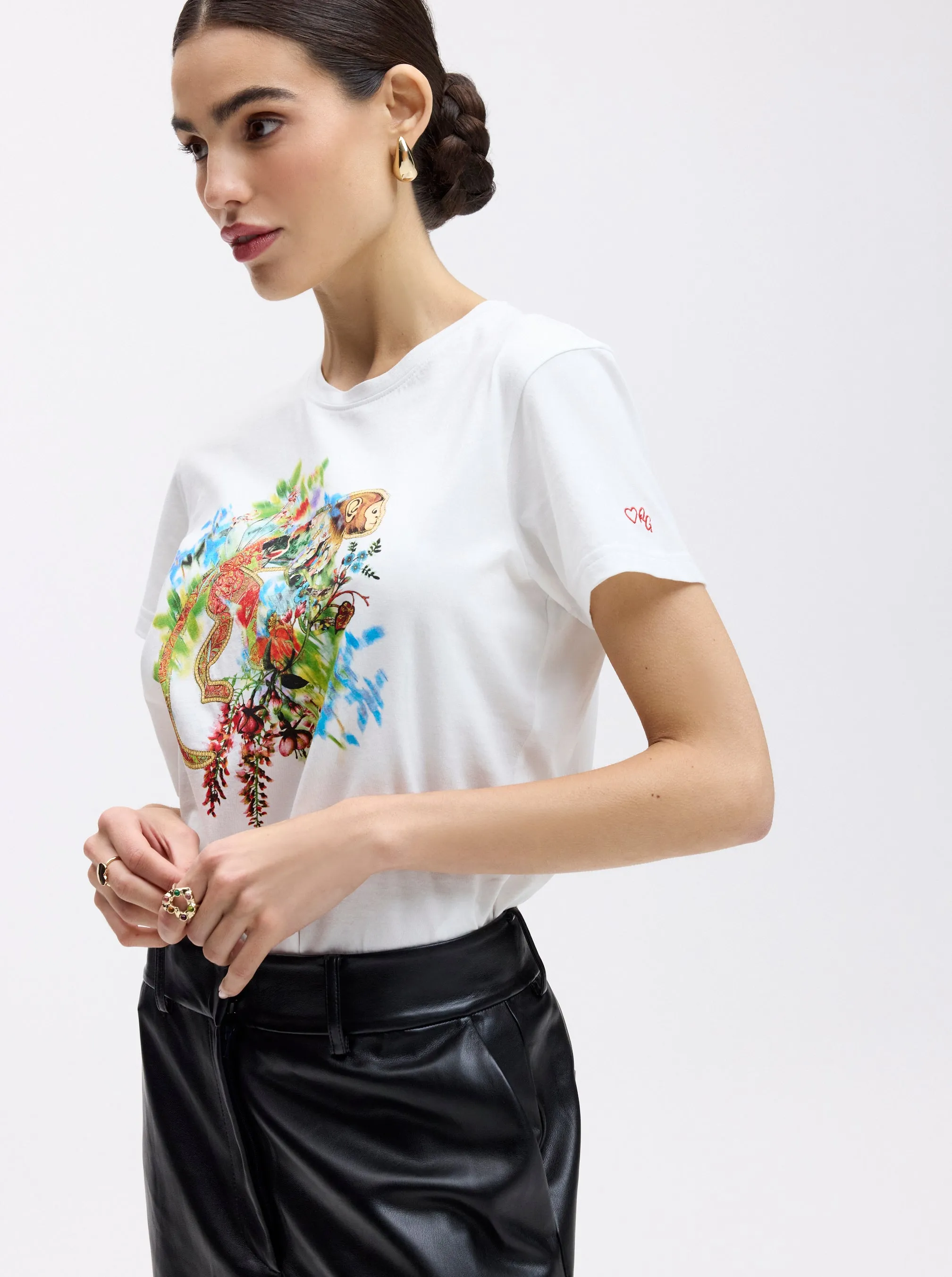 TROPIC MONKEY SHORT SLEEVE T-SHIRT sold by Robert Graham product image thumbnail 3