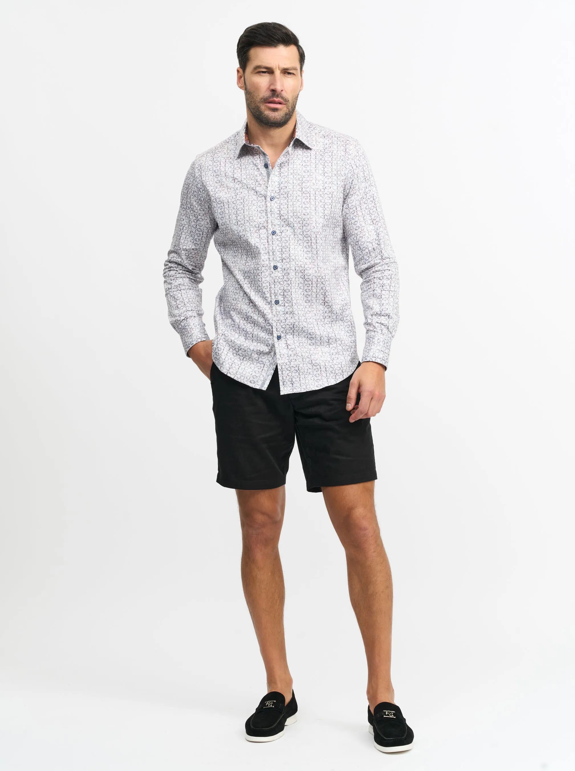 NELSON LONG SLEEVE BUTTON DOWN SHIRT sold by Robert Graham product image thumbnail 4