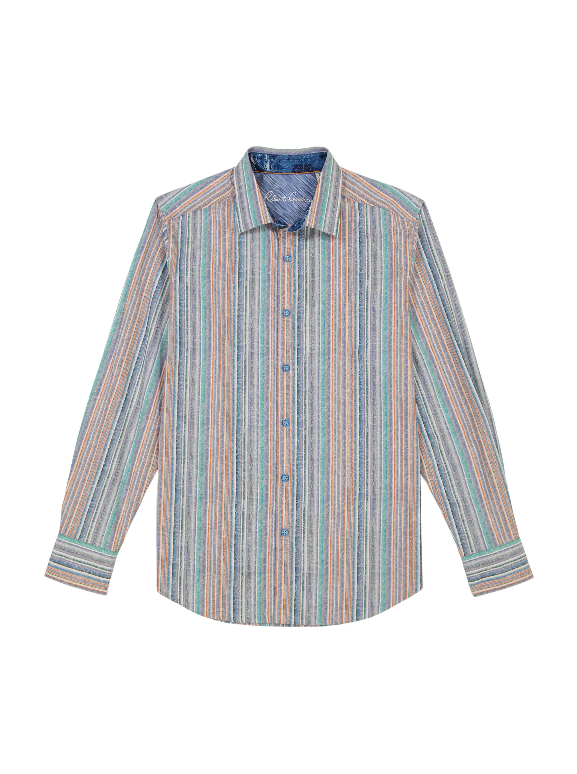 TYSON LONG SLEEVE BUTTON DOWN SHIRT BIG sold by Robert Graham product image thumbnail 2