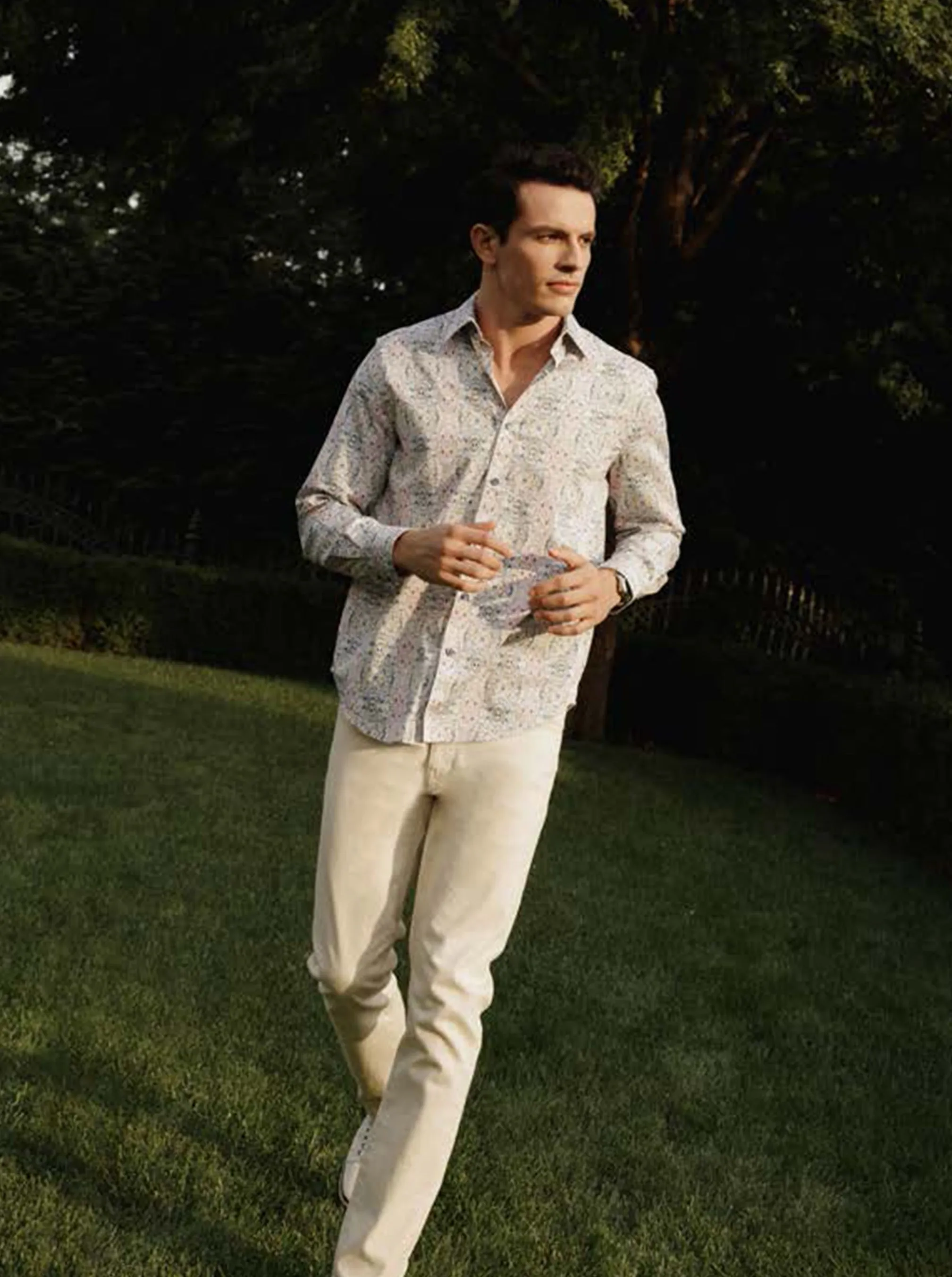 GOMERA LONG SLEEVE BUTTON DOWN SHIRT sold by Robert Graham product image thumbnail 2