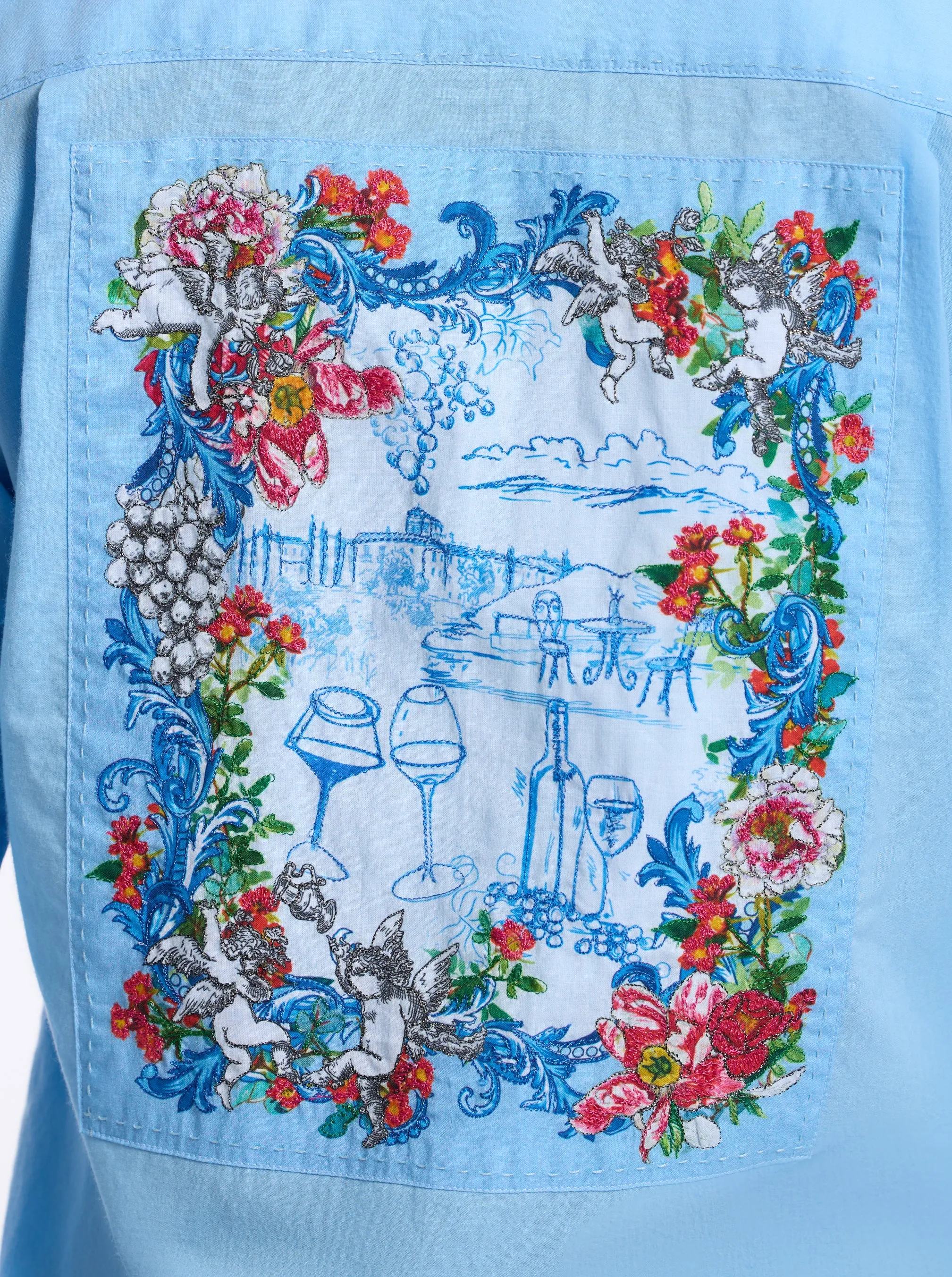 HADLEY 3/4 SLEEVE SHIRT sold by Robert Graham product image thumbnail 5
