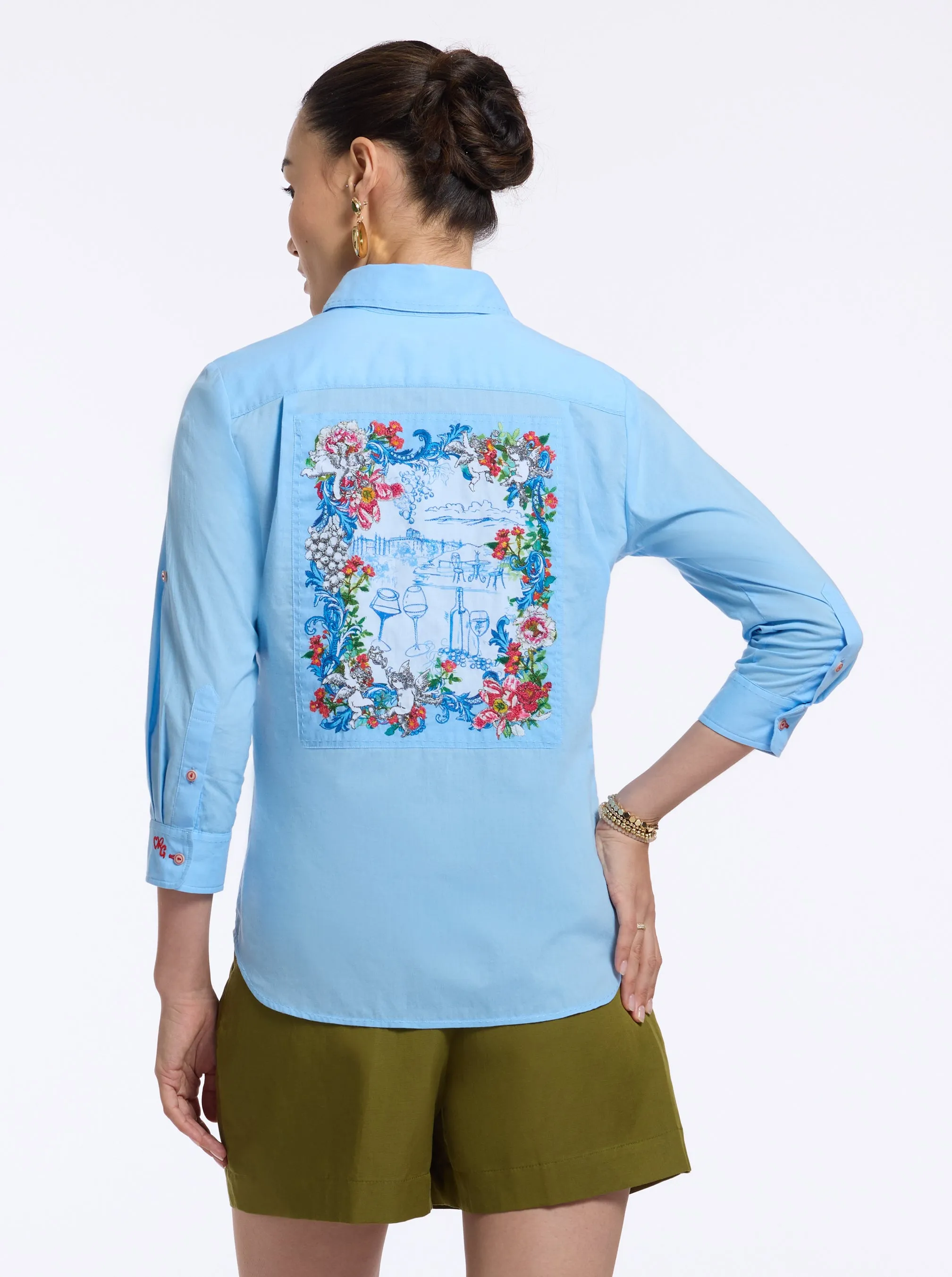 HADLEY 3/4 SLEEVE SHIRT sold by Robert Graham