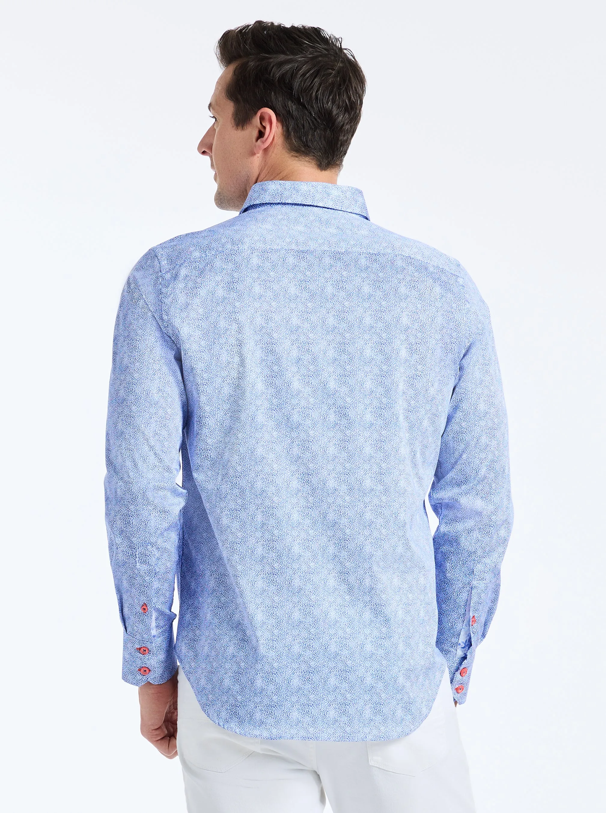 KEFALONIA LONG SLEEVE BUTTON DOWN SHIRT sold by Robert Graham product image thumbnail 3