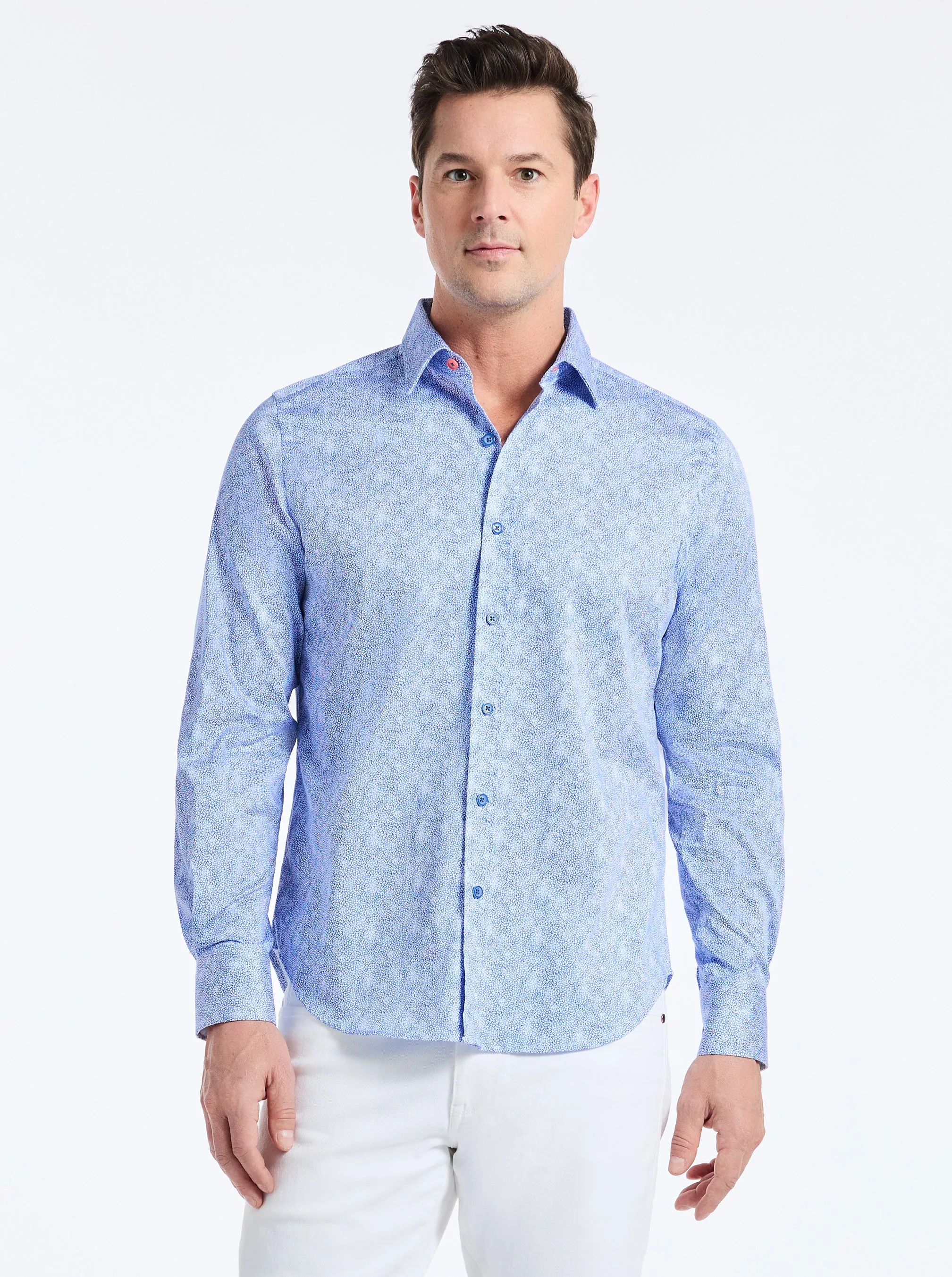 KEFALONIA LONG SLEEVE BUTTON DOWN SHIRT sold by Robert Graham