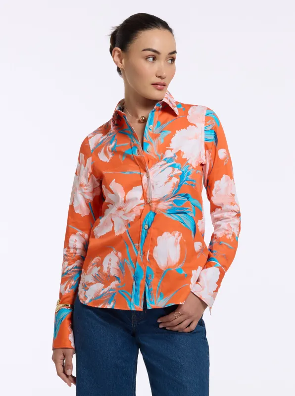 PRISICILLA LONG SLEEVE SHIRT made by Robert Graham