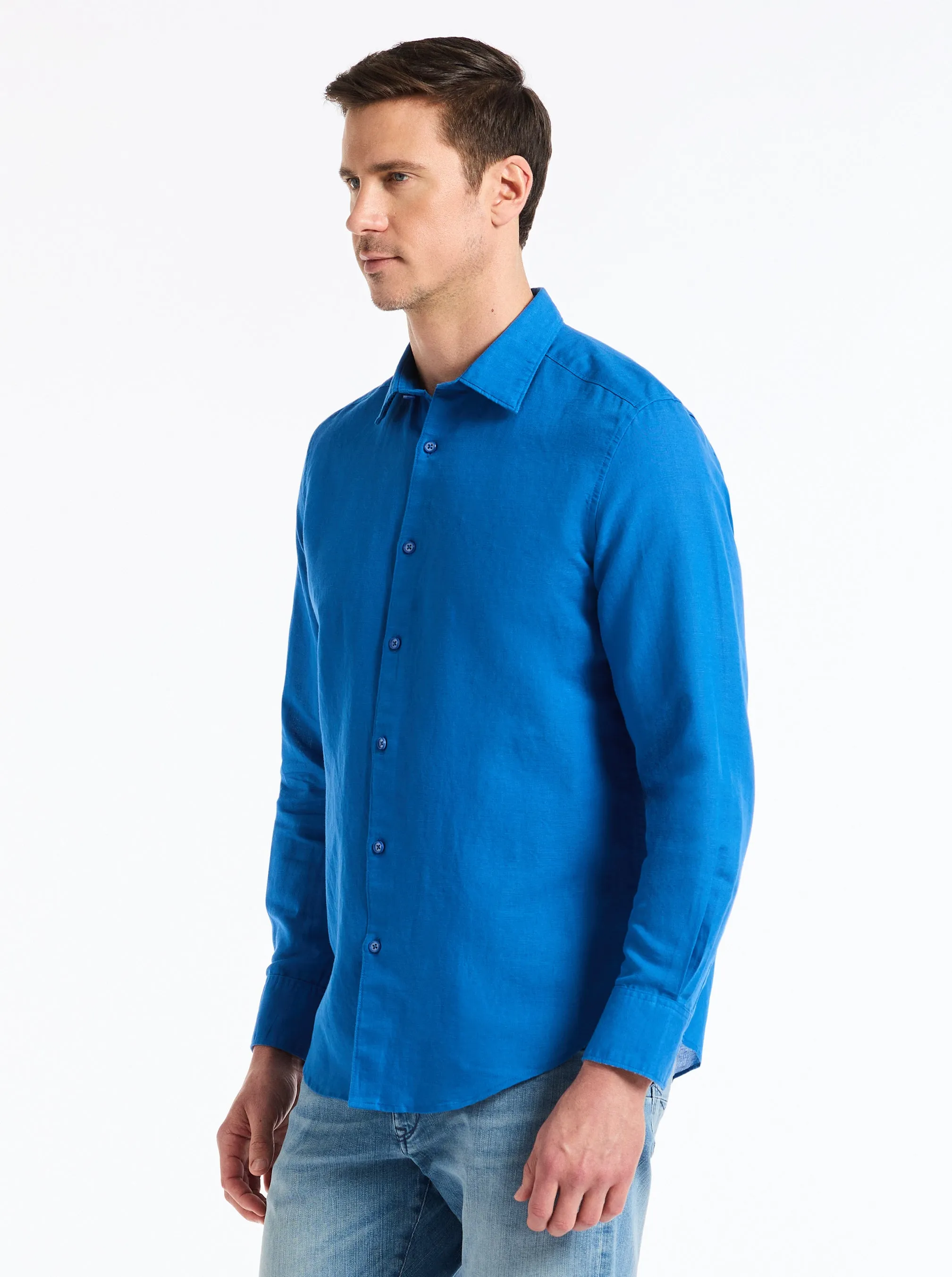 DAVIS LONG SLEEVE BUTTON DOWN SHIRT sold by Robert Graham product image thumbnail 3