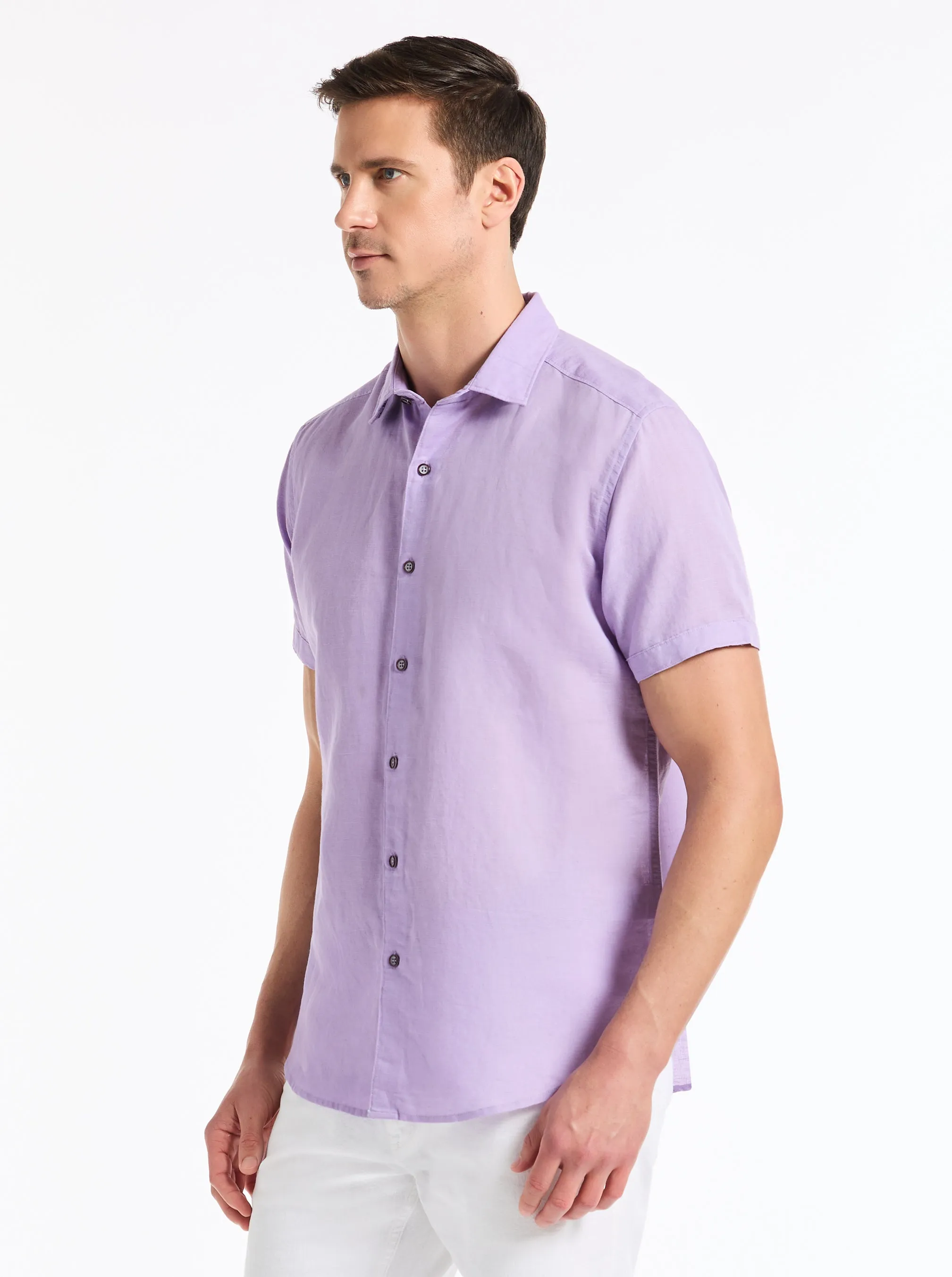 DAVIS SHORT SLEEVE BUTTON DOWN SHIRT sold by Robert Graham product image thumbnail 3