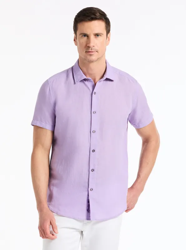 DAVIS SHORT SLEEVE BUTTON DOWN SHIRT made by Robert Graham