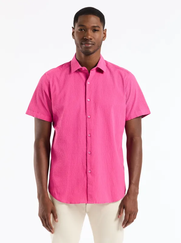 PIERS SHORT SLEEVE BUTTON DOWN SHIRT made by Robert Graham