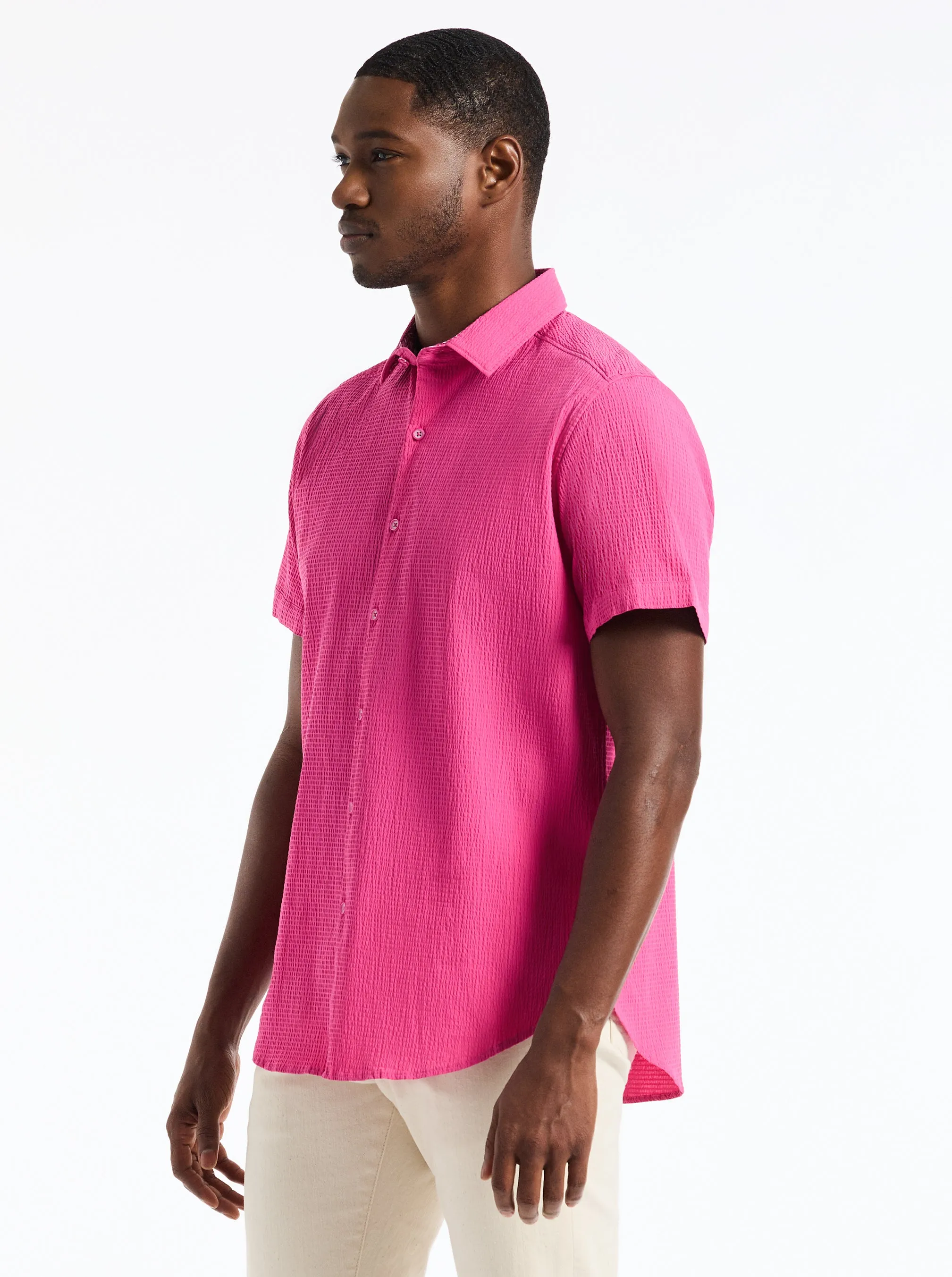 PIERS SHORT SLEEVE BUTTON DOWN SHIRT sold by Robert Graham product image thumbnail 3