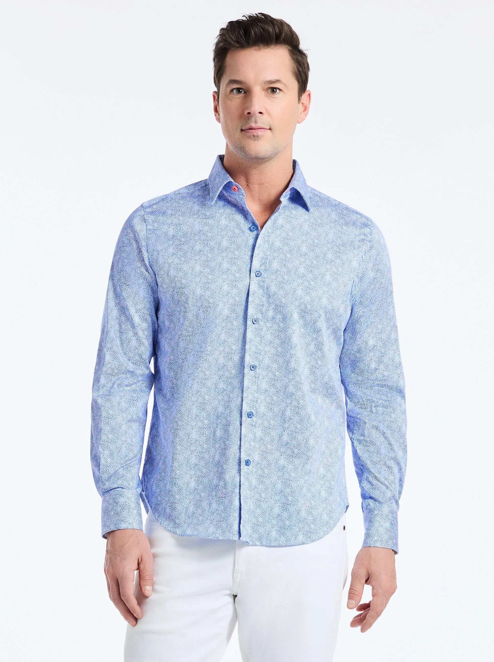 KEFALONIA LONG SLEEVE BUTTON DOWN SHIRT BIG sold by Robert Graham