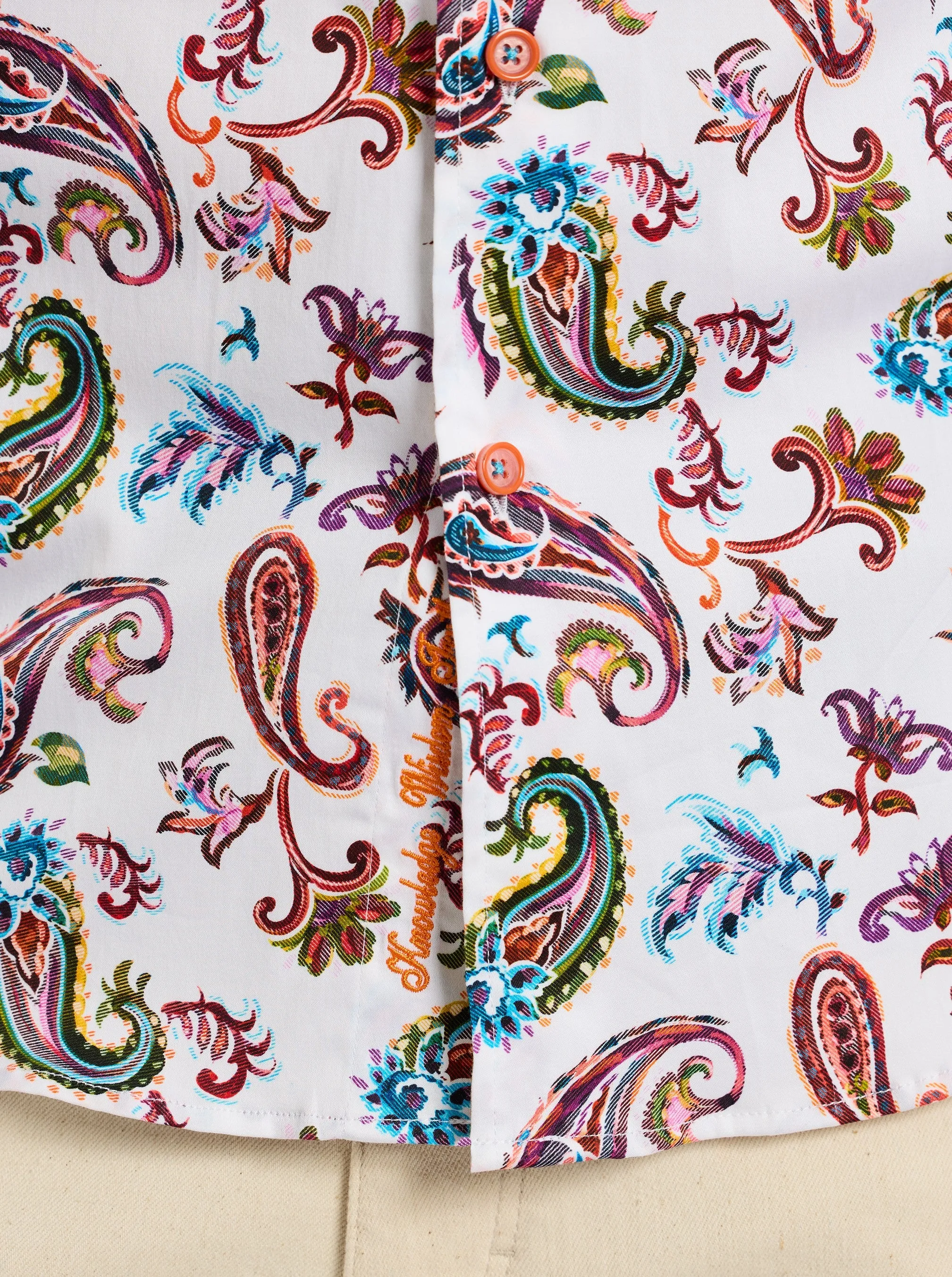 TANGIER SHORT SLEEVE BUTTON DOWN SHIRT TALL sold by Robert Graham product image thumbnail 4
