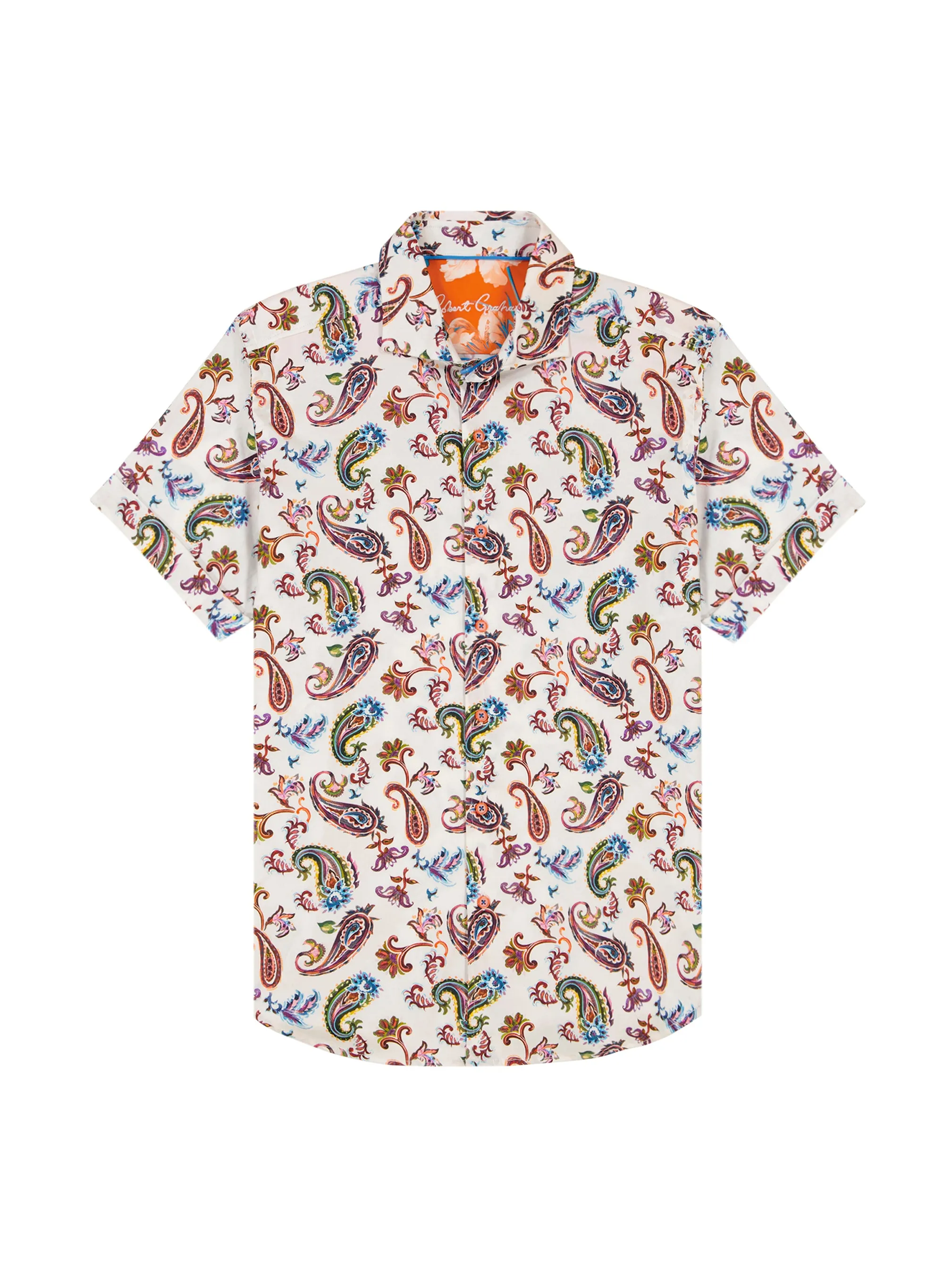 TANGIER SHORT SLEEVE BUTTON DOWN SHIRT TALL sold by Robert Graham product image thumbnail 2