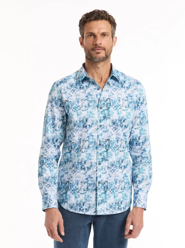 RAHAN LONG SLEEVE BUTTON DOWN SHIRT made by Robert Graham