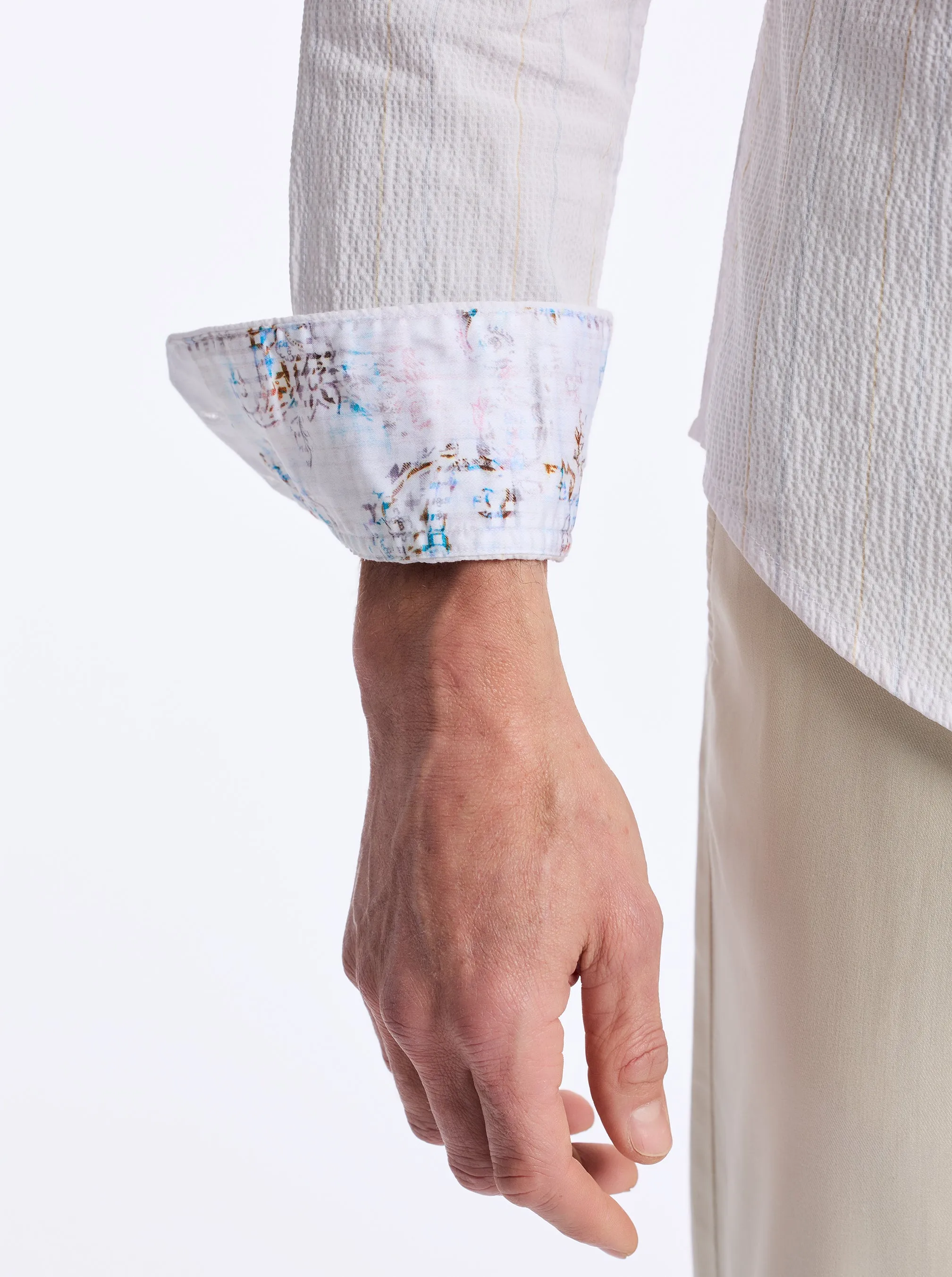 REABROOK LONG SLEEVE BUTTON DOWN SHIRT sold by Robert Graham product image thumbnail 4