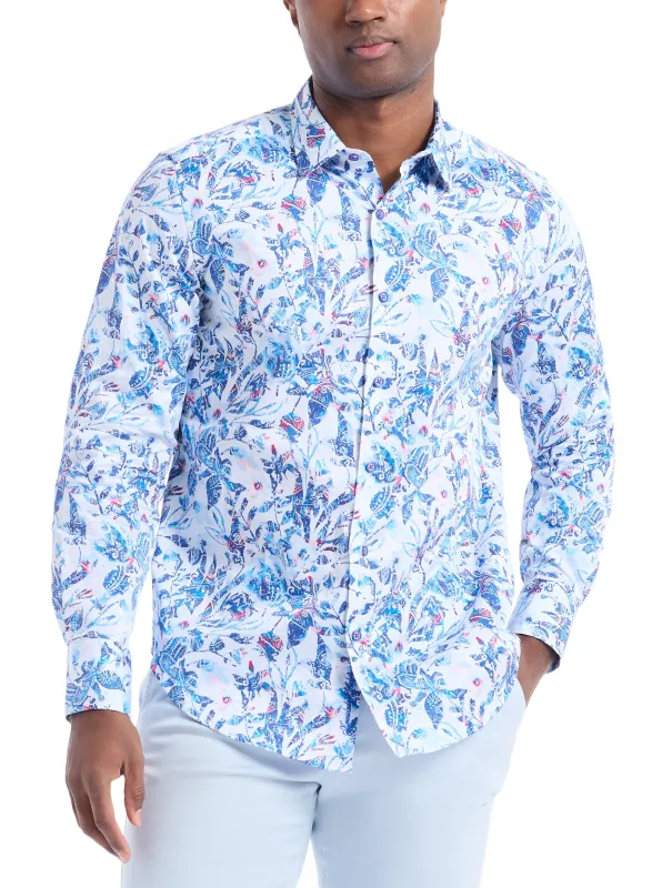 TENSTON LONG SLEEVE BUTTON DOWN SHIRT made by Robert Graham