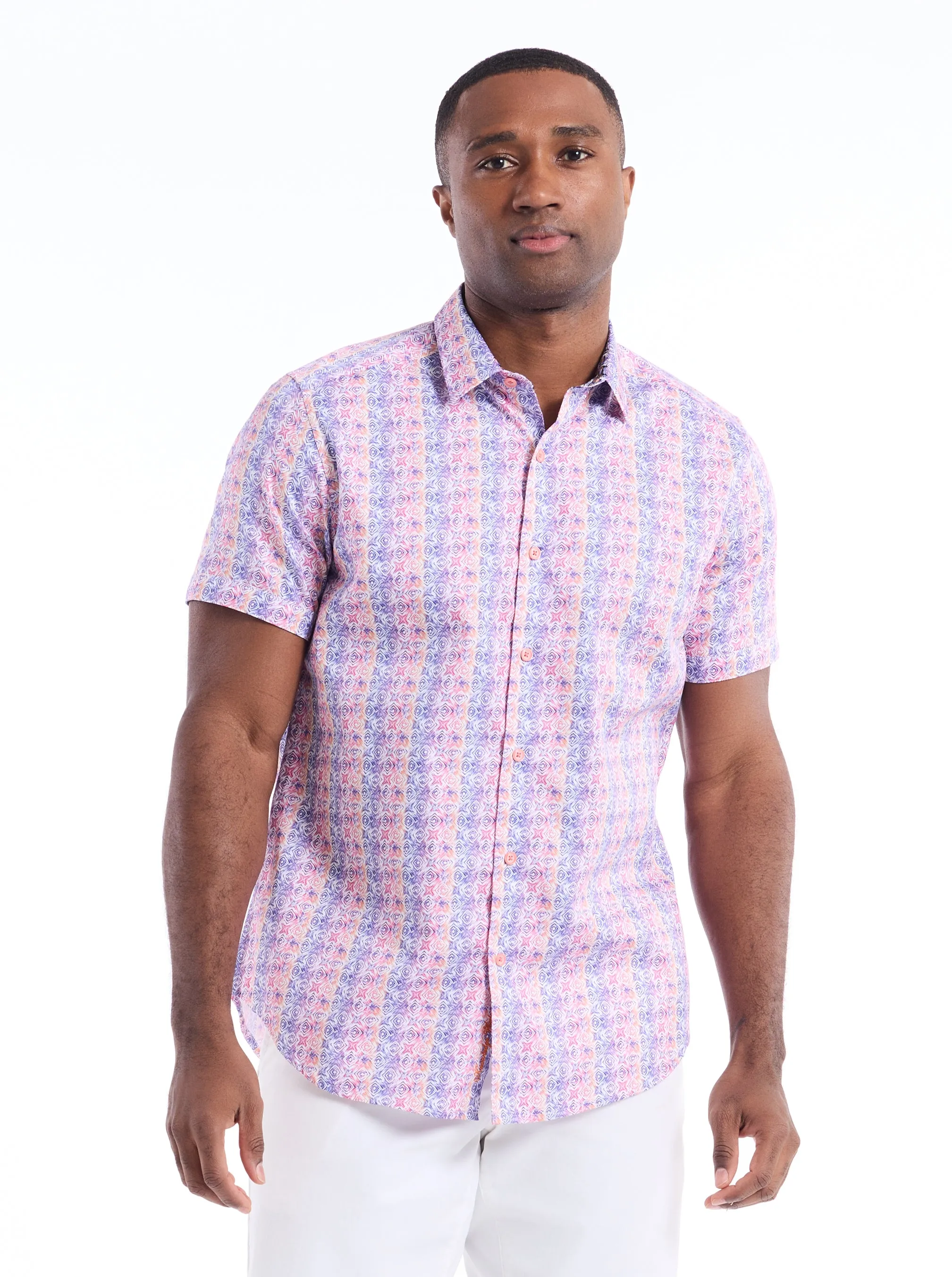 FORMBY SHORT SLEEVE BUTTON DOWN SHIRT sold by Robert Graham