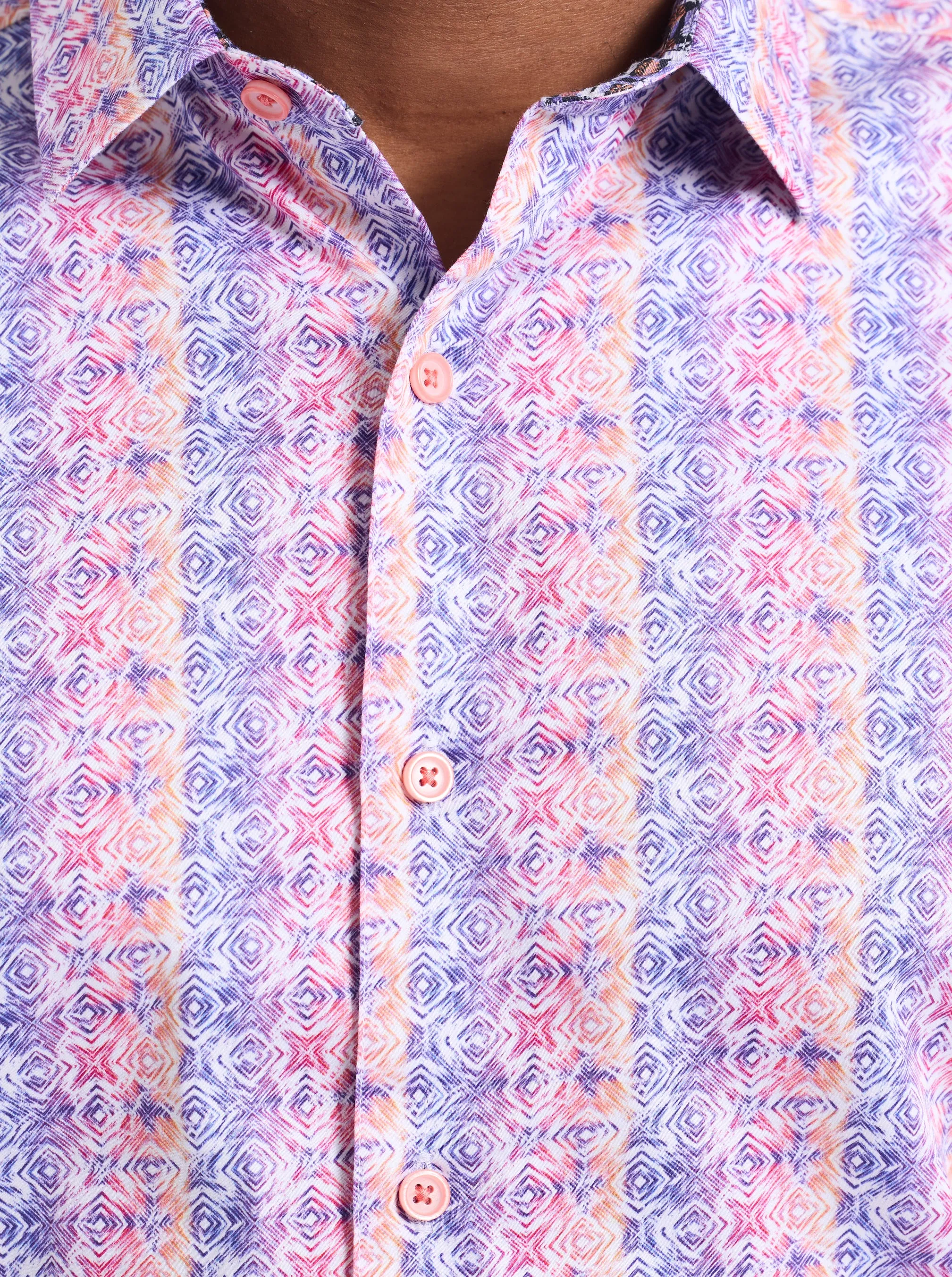 FORMBY SHORT SLEEVE BUTTON DOWN SHIRT sold by Robert Graham product image thumbnail 2