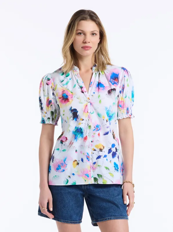 MILA SHORT SLEEVE SHIRT made by Robert Graham