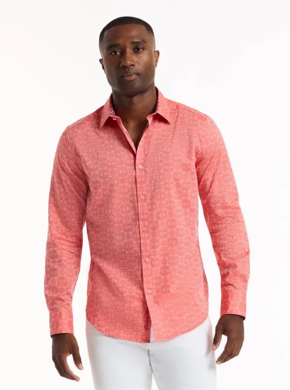 STELLMAN LONG SLEEVE BUTTON DOWN SHIRT made by Robert Graham